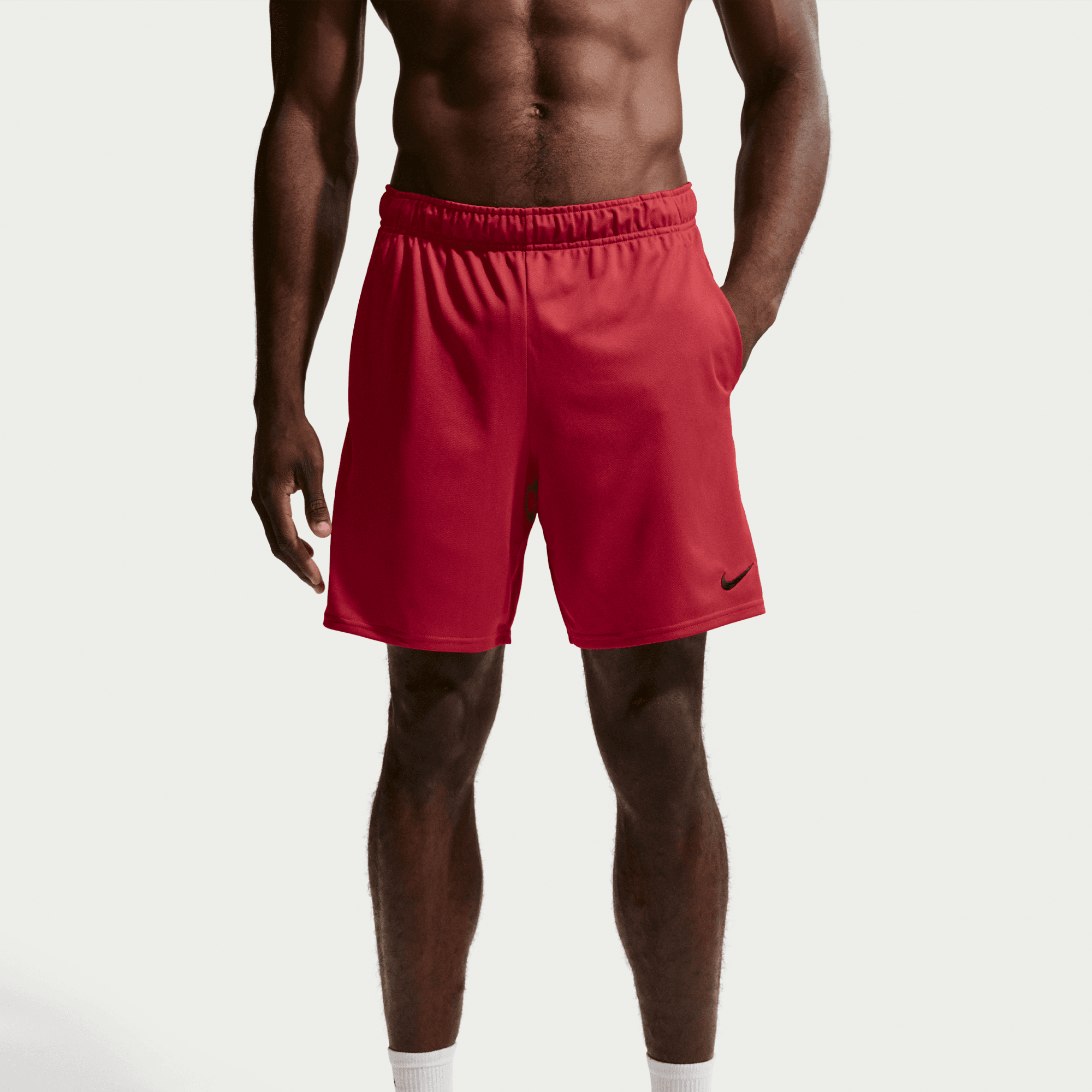 NIKE M NK DF FLEX 7IN SHORT K TOUGH RED/BLACK