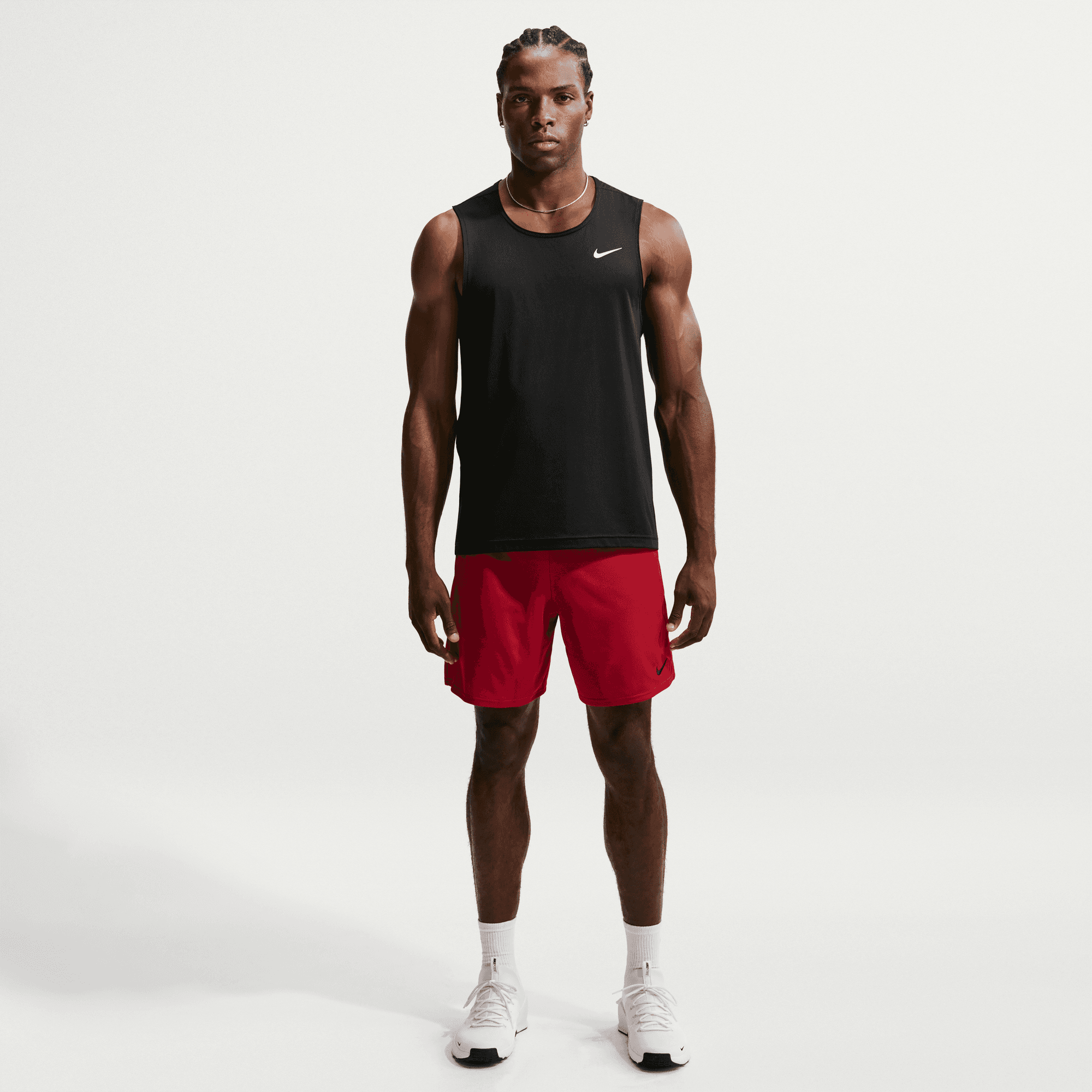NIKE M NK DF FLEX 7IN SHORT K TOUGH RED/BLACK – Bild 5
