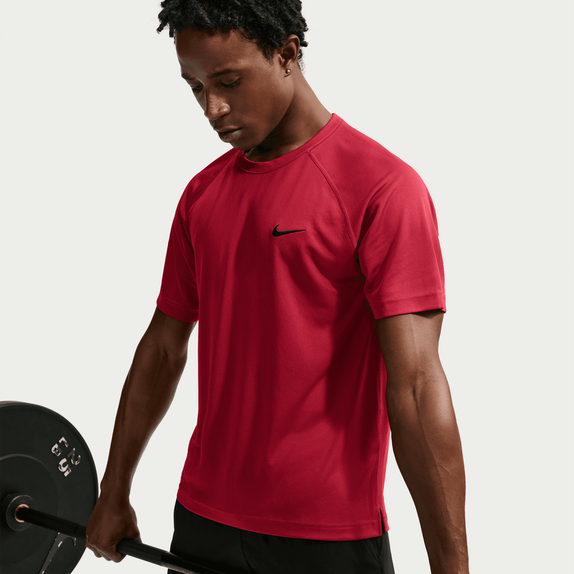 NIKE M NK DF FLEX SS TOP TOUGH RED/BLACK – Bild 3