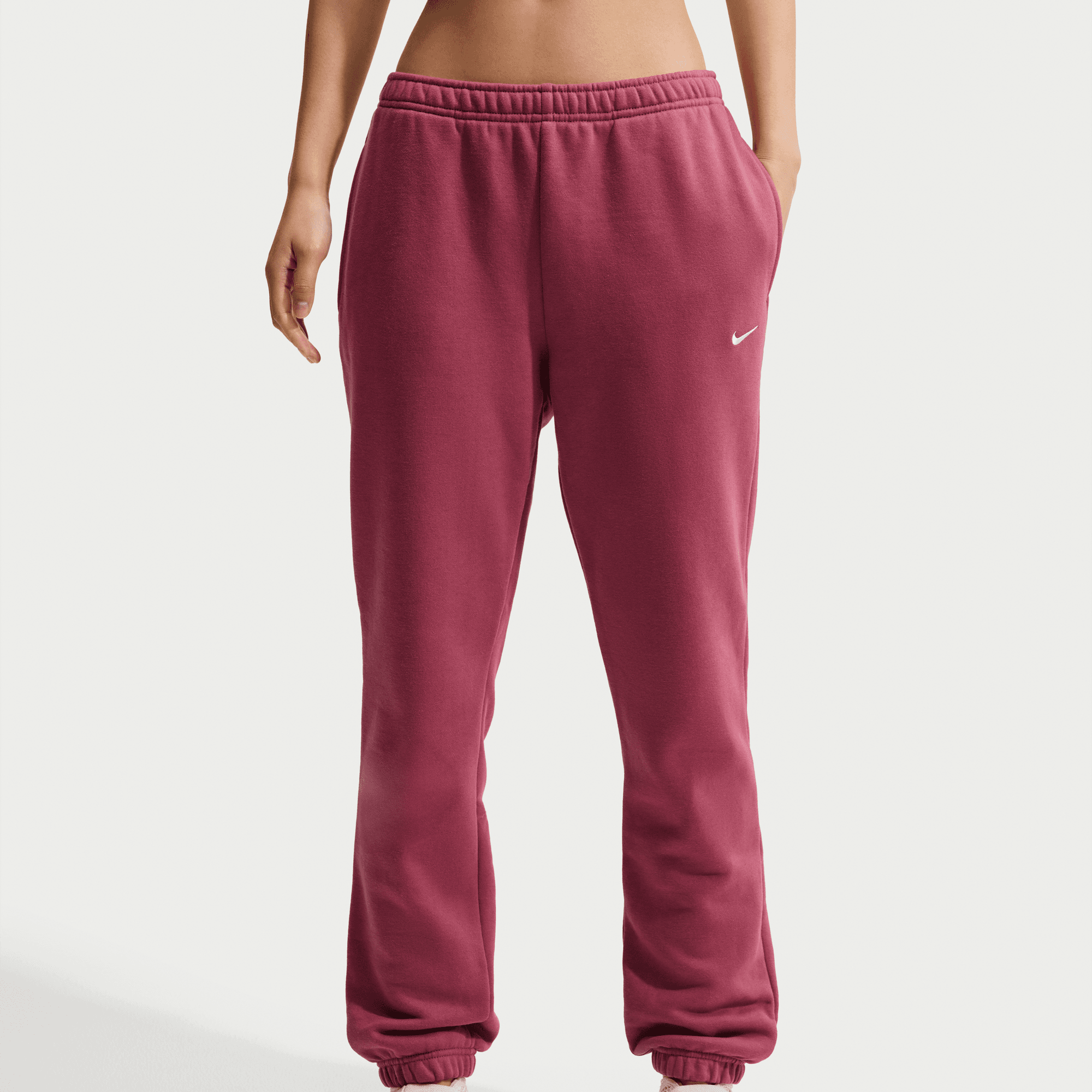 NIKE W NK STDO FLC MW MR STD CF PNT PINK SMOKE/SAIL – Bild 4