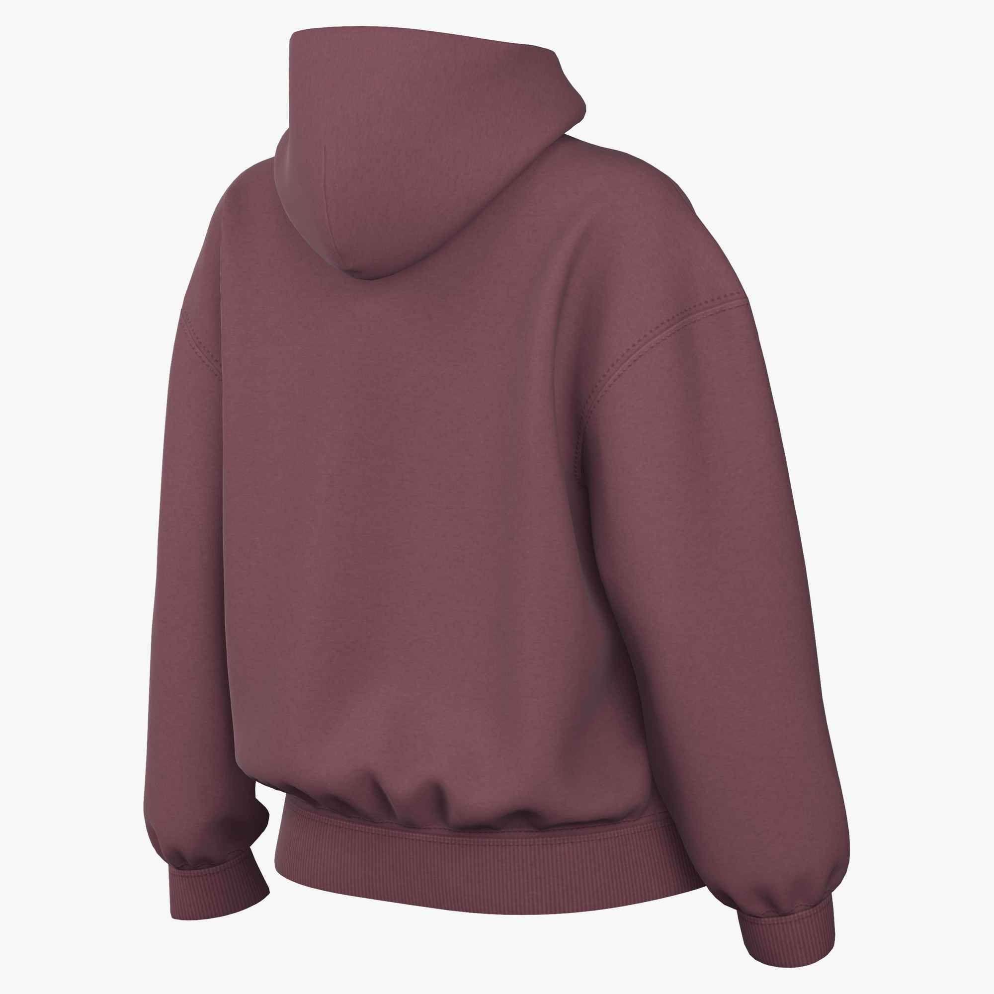NIKE W NK STDO FLC MW STD PO HDY PINK SMOKE/SAIL – Bild 2