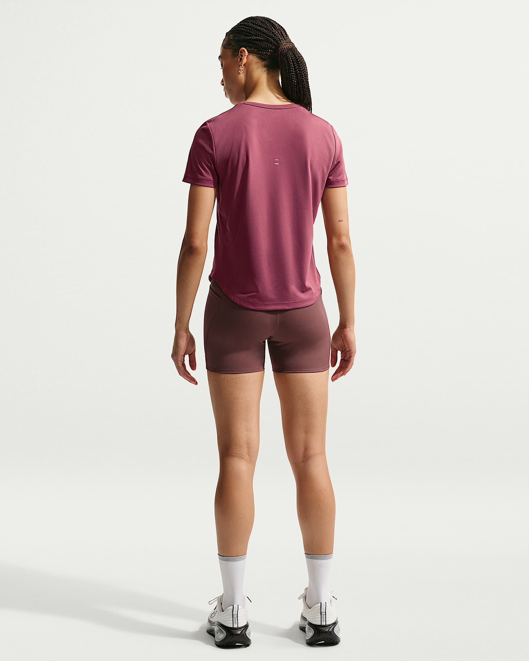 NIKE W NK TEMPO DF SS TOP PINK SMOKE/REFLECTIVE SILV – Bild 5