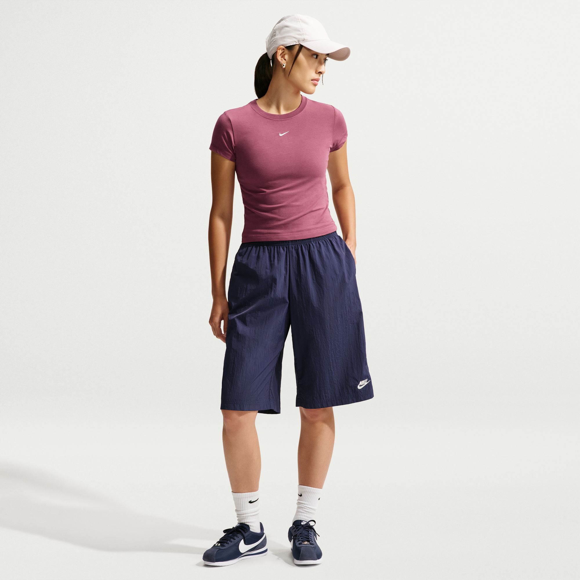 NIKE W NSW NK CHLL KNT MD CRP PINK SMOKE/SAIL