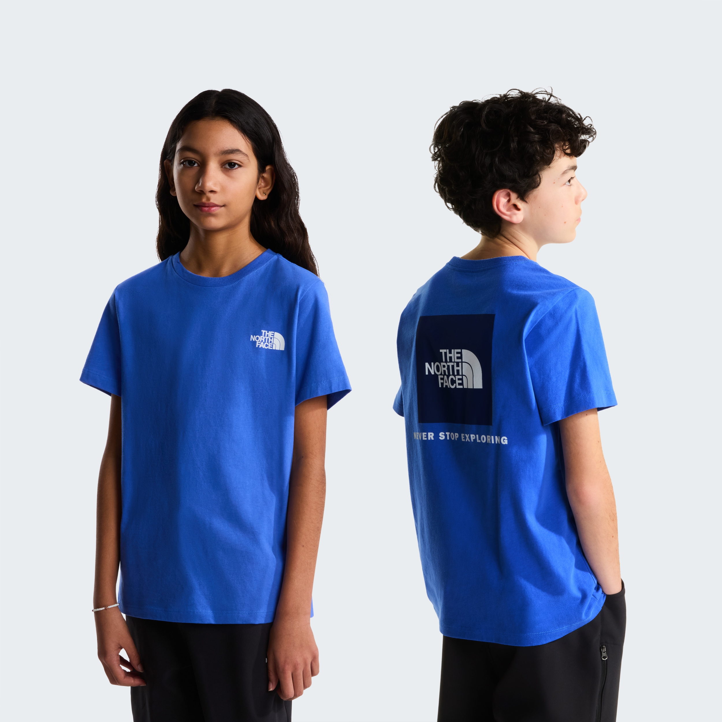 THE NORTH FACE TEEN EVOLUTION BOX NSE SS TEE ACTIVE BLUE – Bild 3