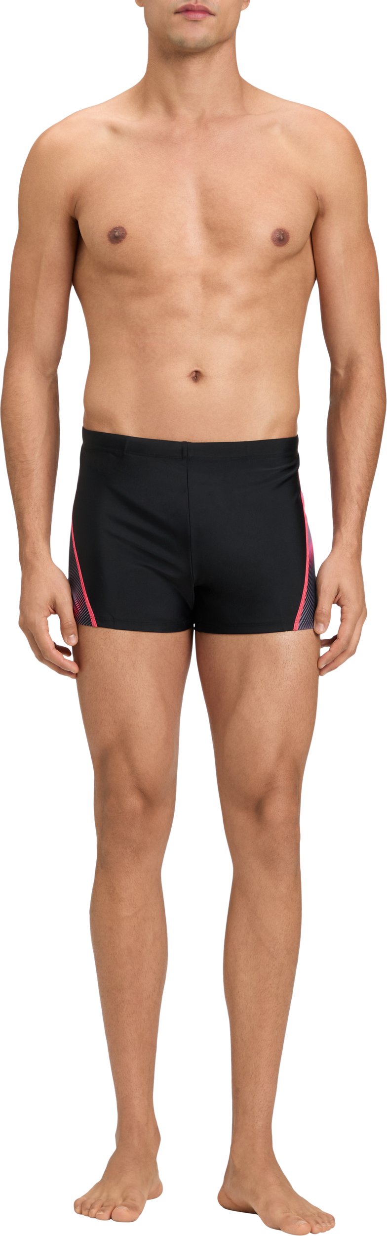 ENERGETICS He.-Badehose Port Trunks III M BLACK/AOP/RED LIGHT – Bild 2