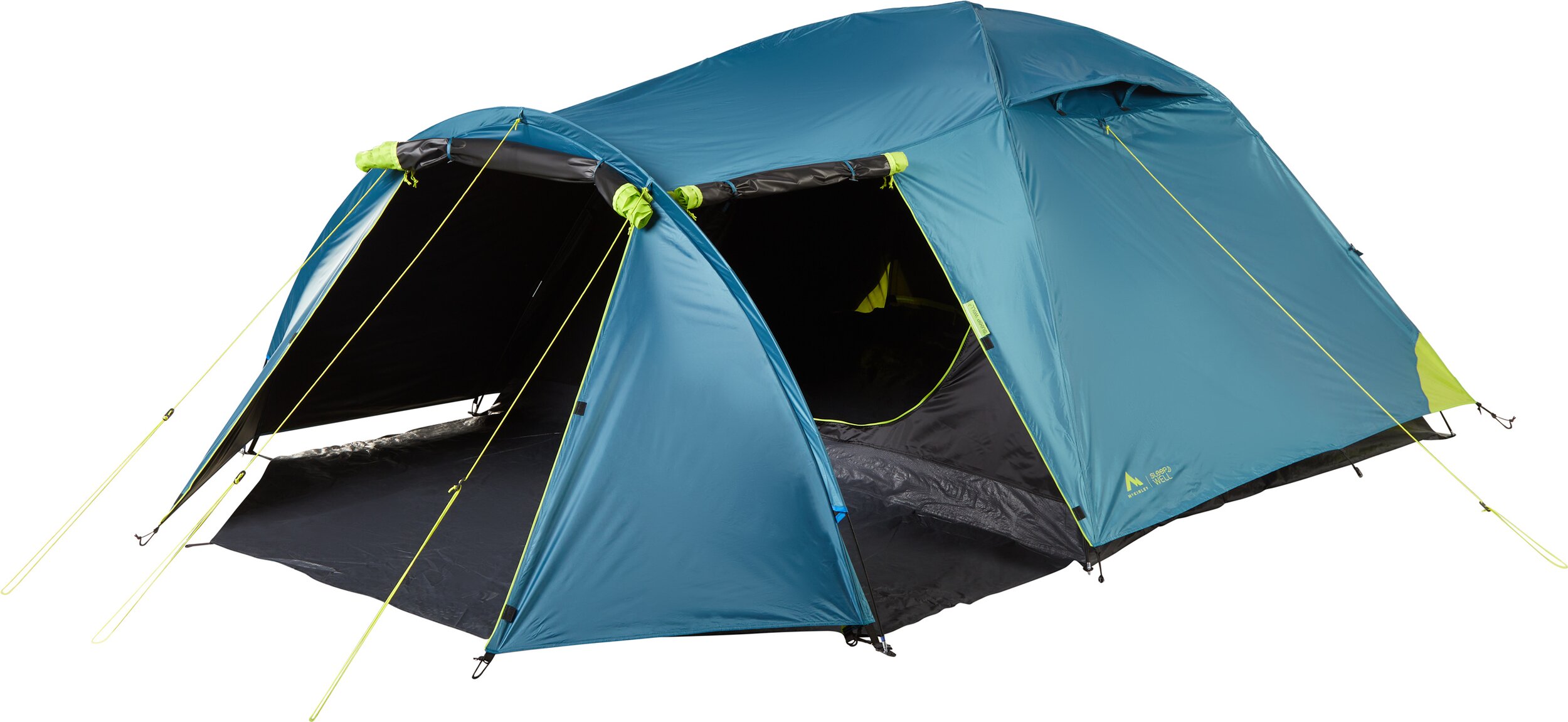 McKINLEY Camping-Zelt VEGA 40.4 SW I BLUE PETROL/GREEN LI – Bild 4