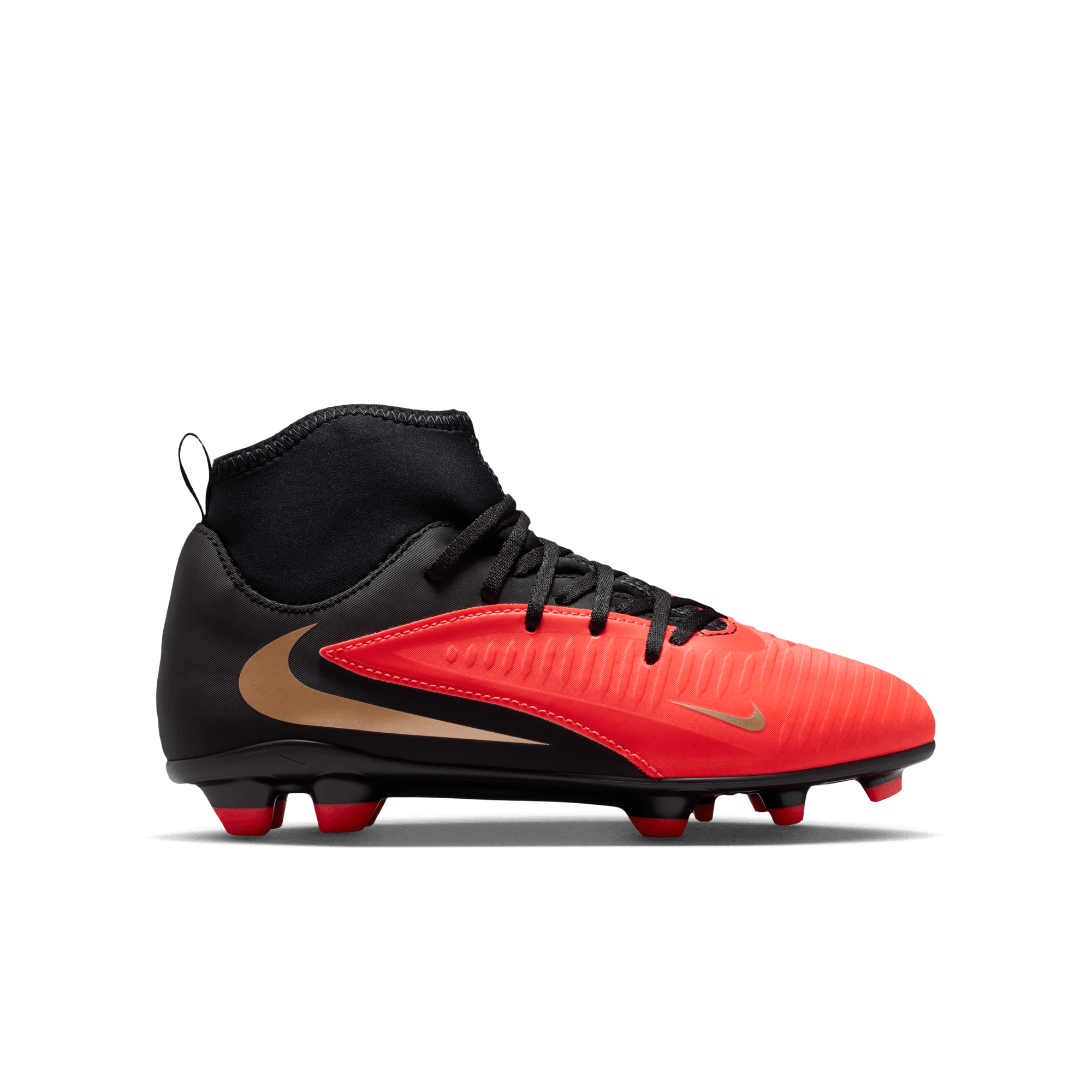 NIKE JR PHANTOM 6 HIGH CLUB FG/MG BRIGHT CRIMSON/BLACK-BRIGHT CR
