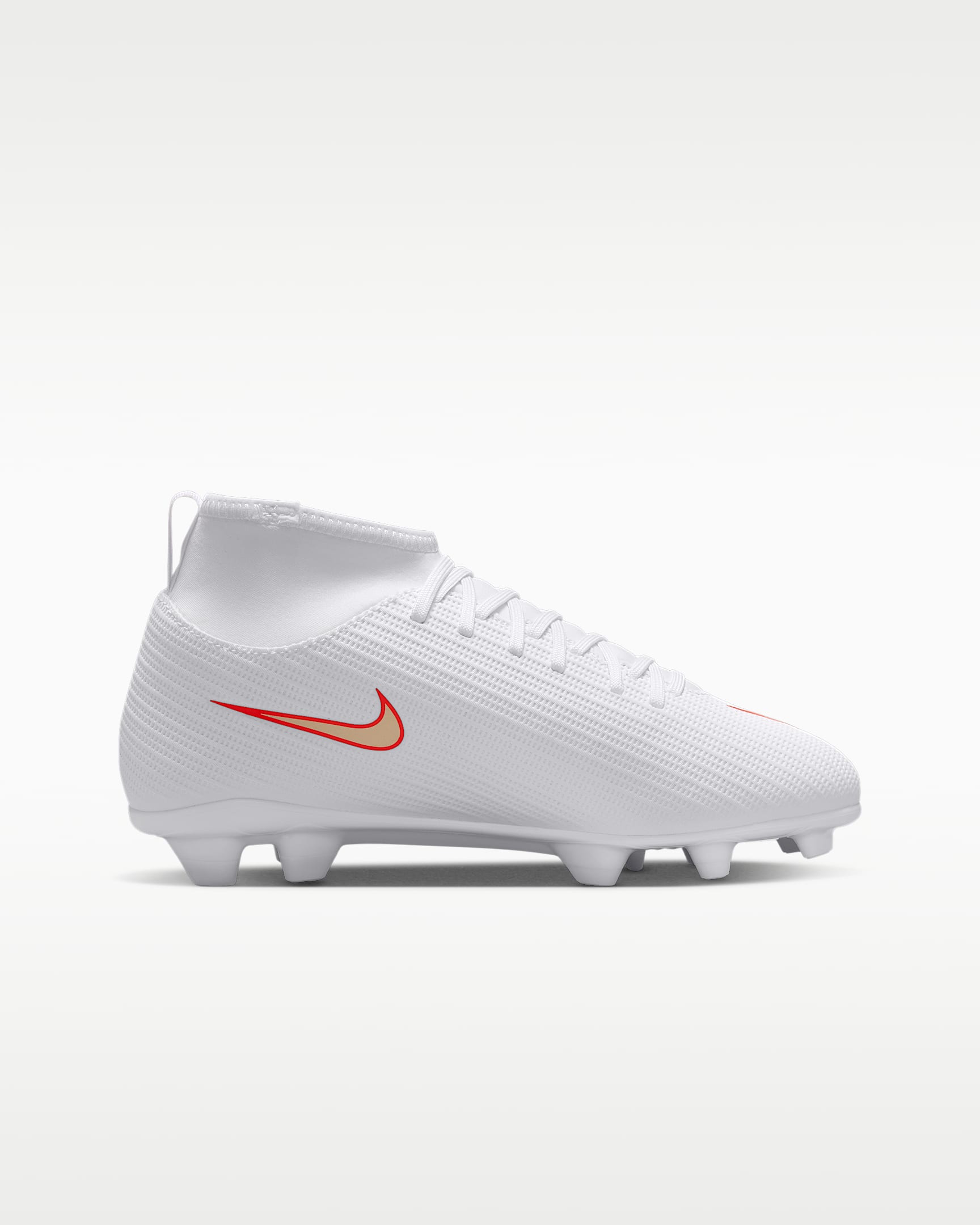 NIKE JR SUPERFLY 11 CLUB FG/MG WHITE/BLUR-BRIGHT CRIMSON – Bild 3