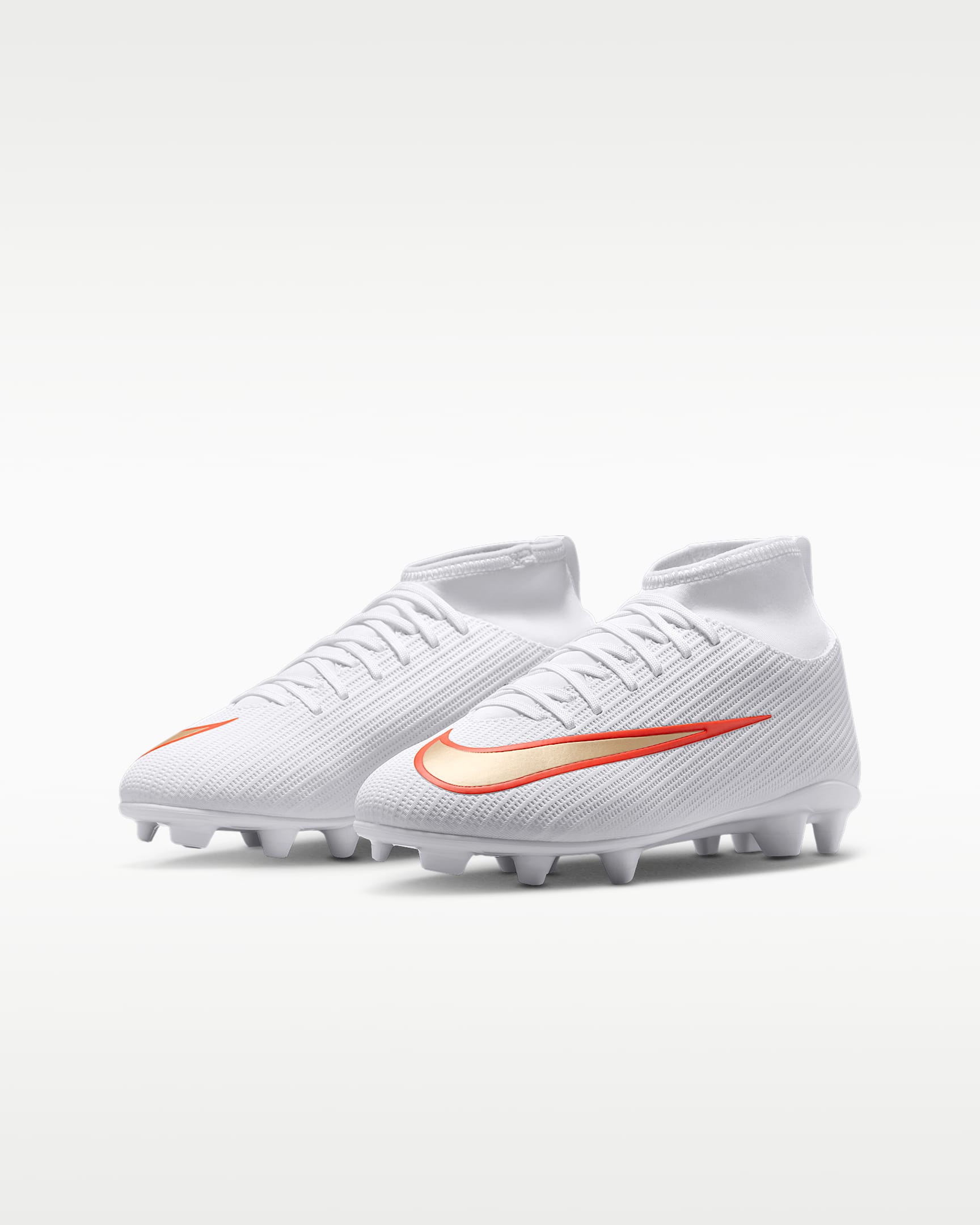 NIKE JR SUPERFLY 11 CLUB FG/MG WHITE/BLUR-BRIGHT CRIMSON – Bild 5