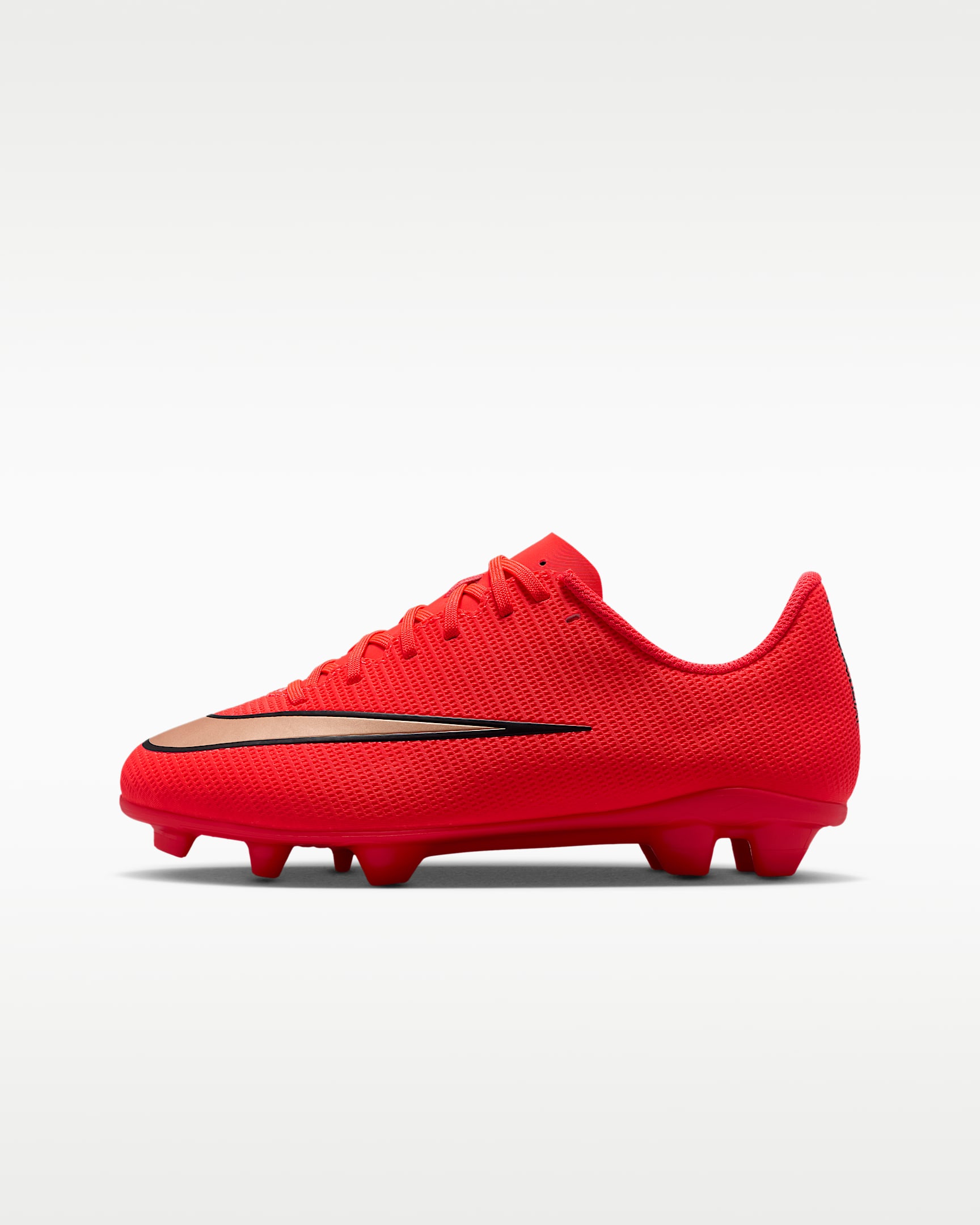 NIKE JR VAPOR 17 CLUB FG/MG BRIGHT CRIMSON/BLUR