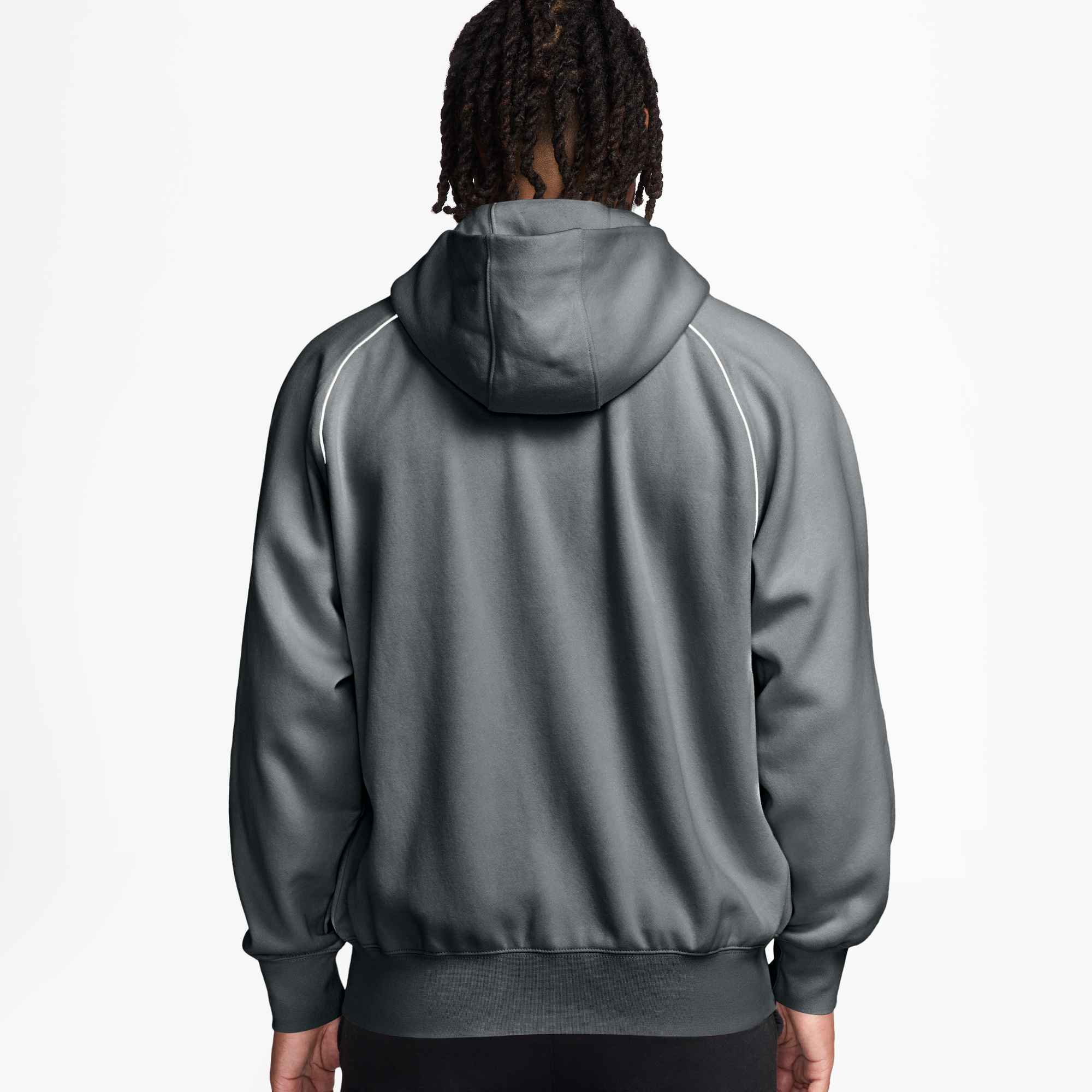 NIKE M NK AIR BB FZ HDY SMOKE GREY/WHITE/WHITE – Bild 2