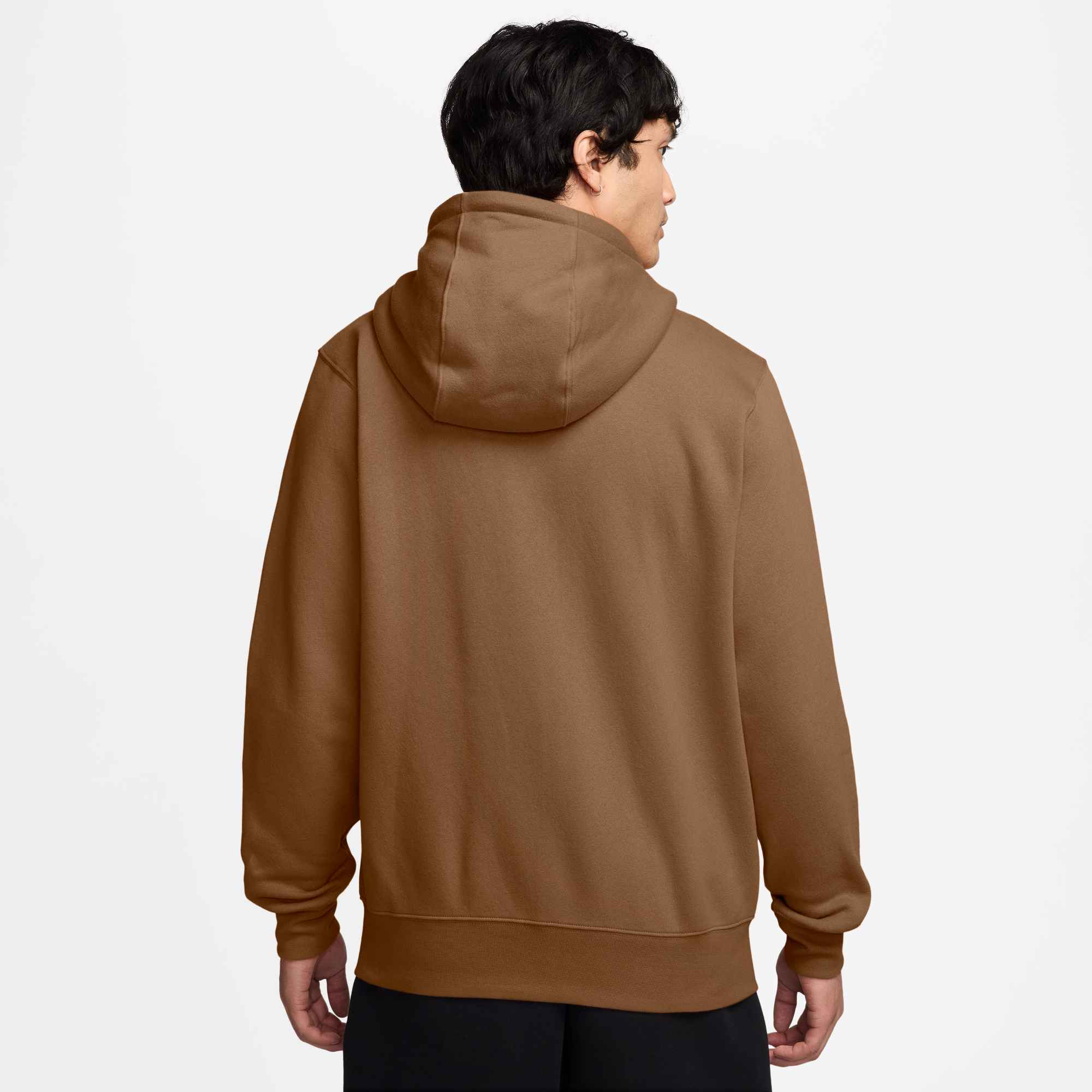 NIKE M NK CLUB BB FZ HOODIE ALE BROWN/ALE BROWN/WHITE – Bild 2