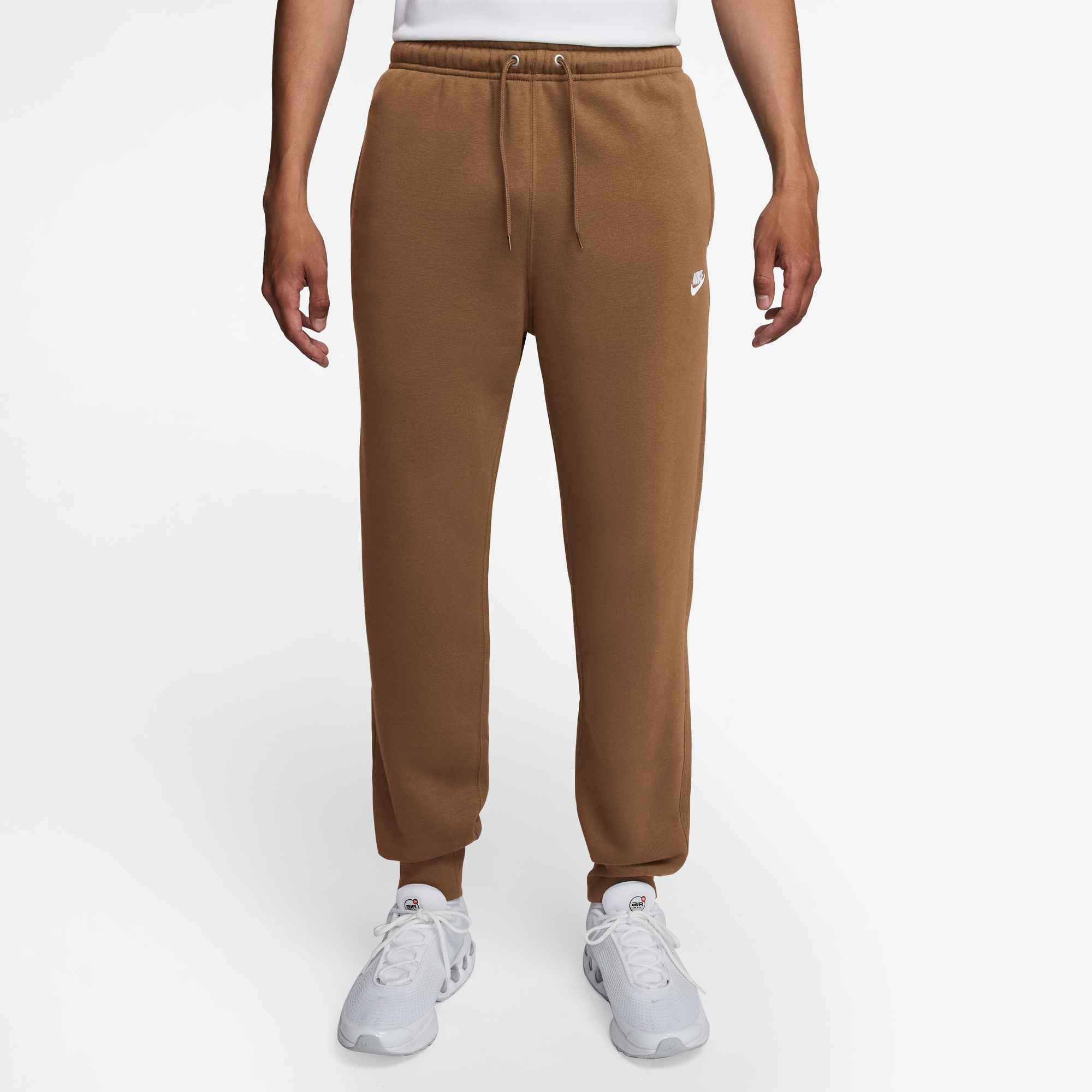 NIKE M NK CLUB BB JOGGER ALE BROWN/ALE BROWN/WHITE