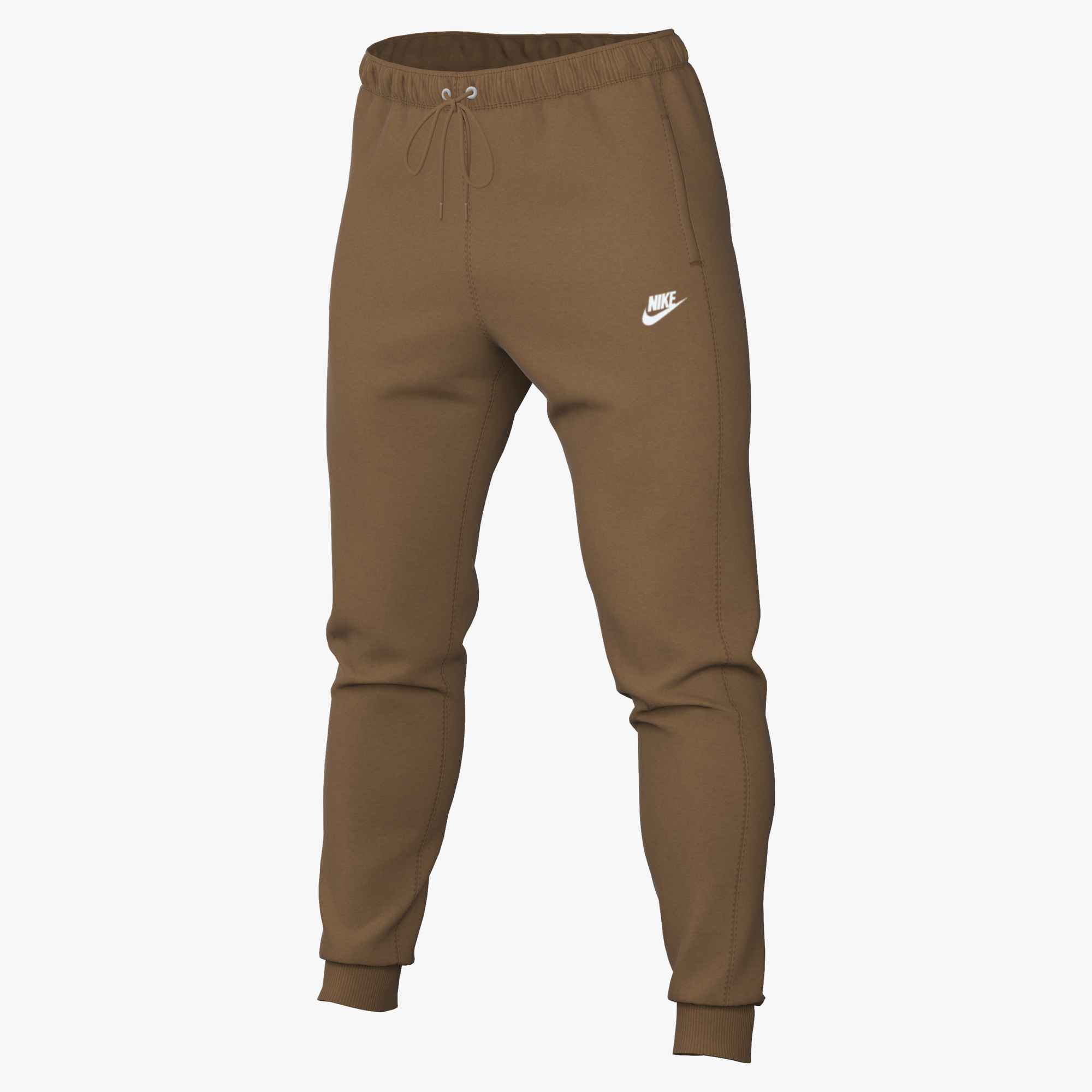 NIKE M NK CLUB BB JOGGER ALE BROWN/ALE BROWN/WHITE – Bild 3
