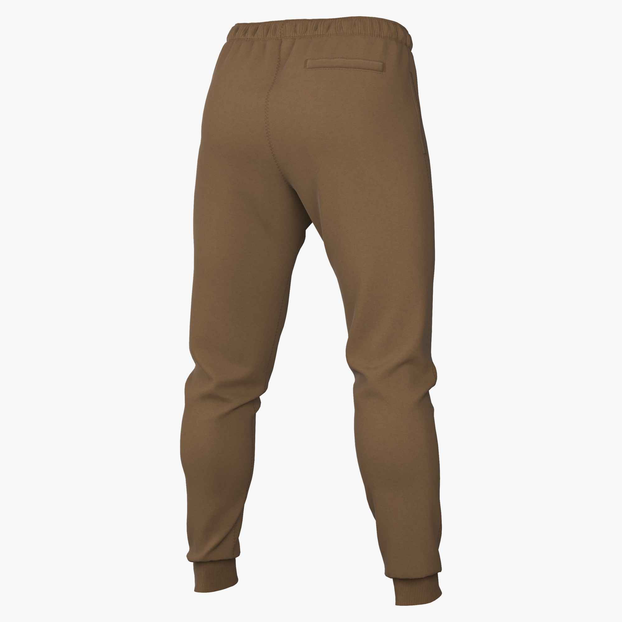 NIKE M NK CLUB BB JOGGER ALE BROWN/ALE BROWN/WHITE – Bild 4