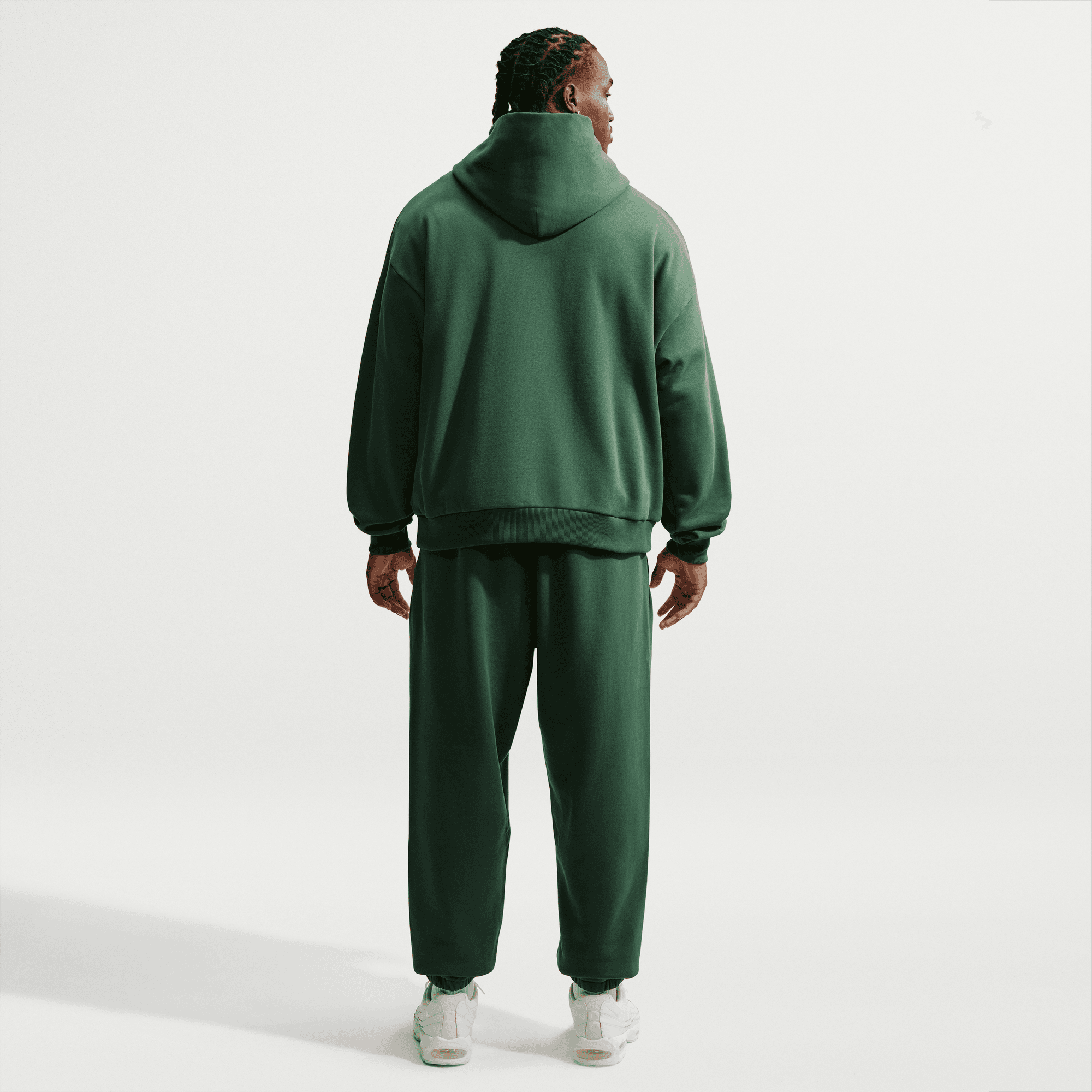 NIKE M NK CLUB BB PO HOODIE FIR/FIR/WHITE – Bild 10