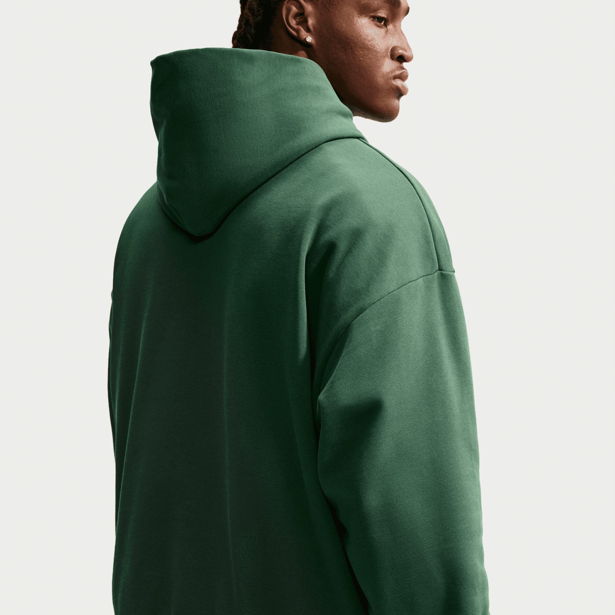 NIKE M NK CLUB BB PO HOODIE FIR/FIR/WHITE – Bild 7