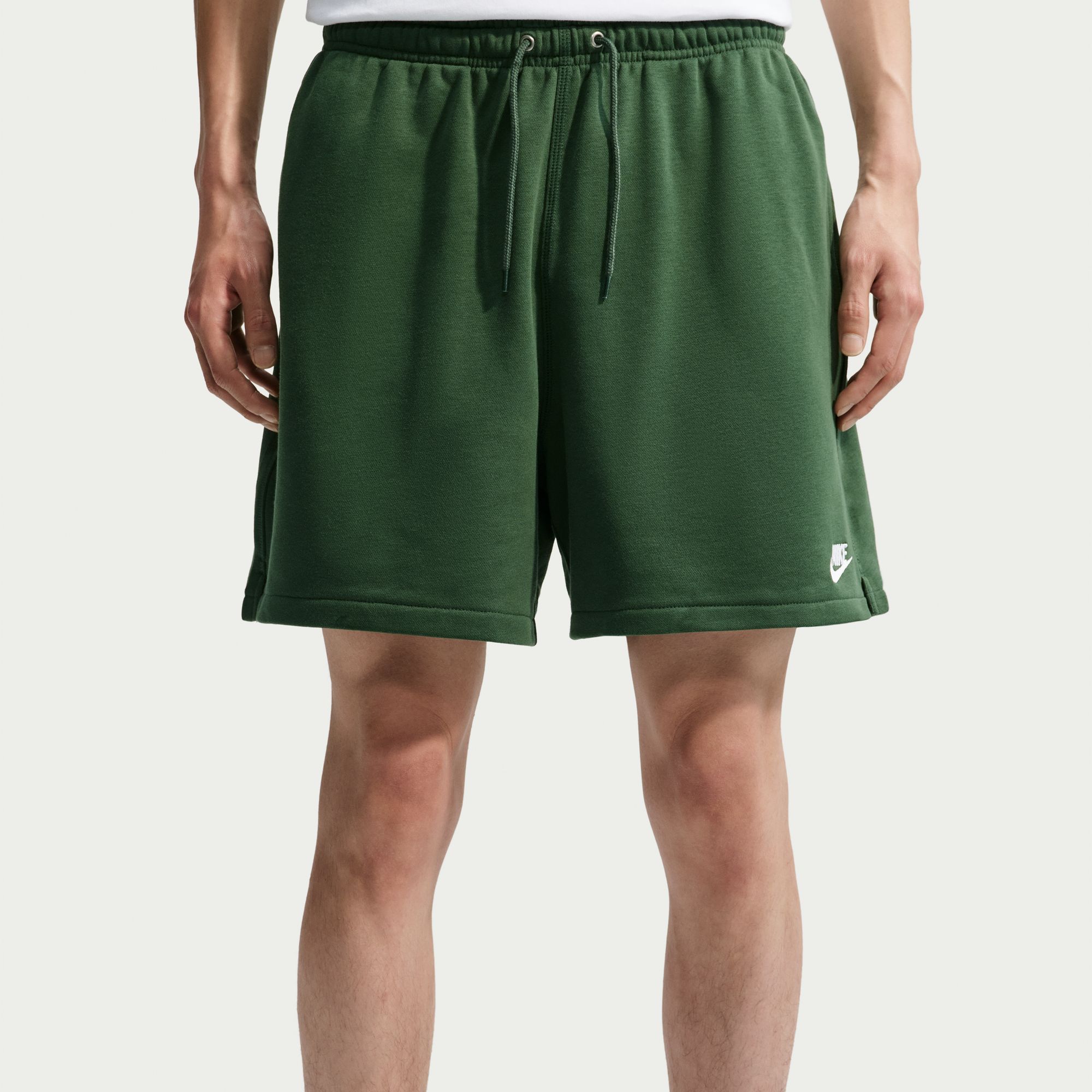 NIKE M NK CLUB FLOW FT SHORT FIR/FIR/WHITE – Bild 3