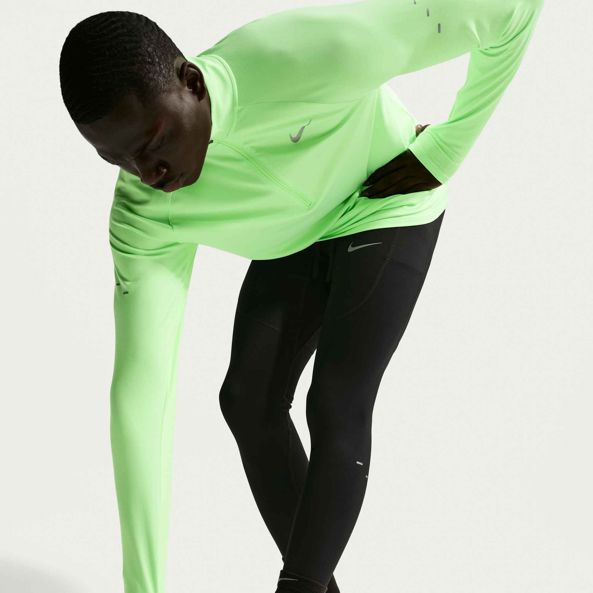 NIKE M NK DF STRIDE TIGHT BLACK/REFLECTIVE SILV