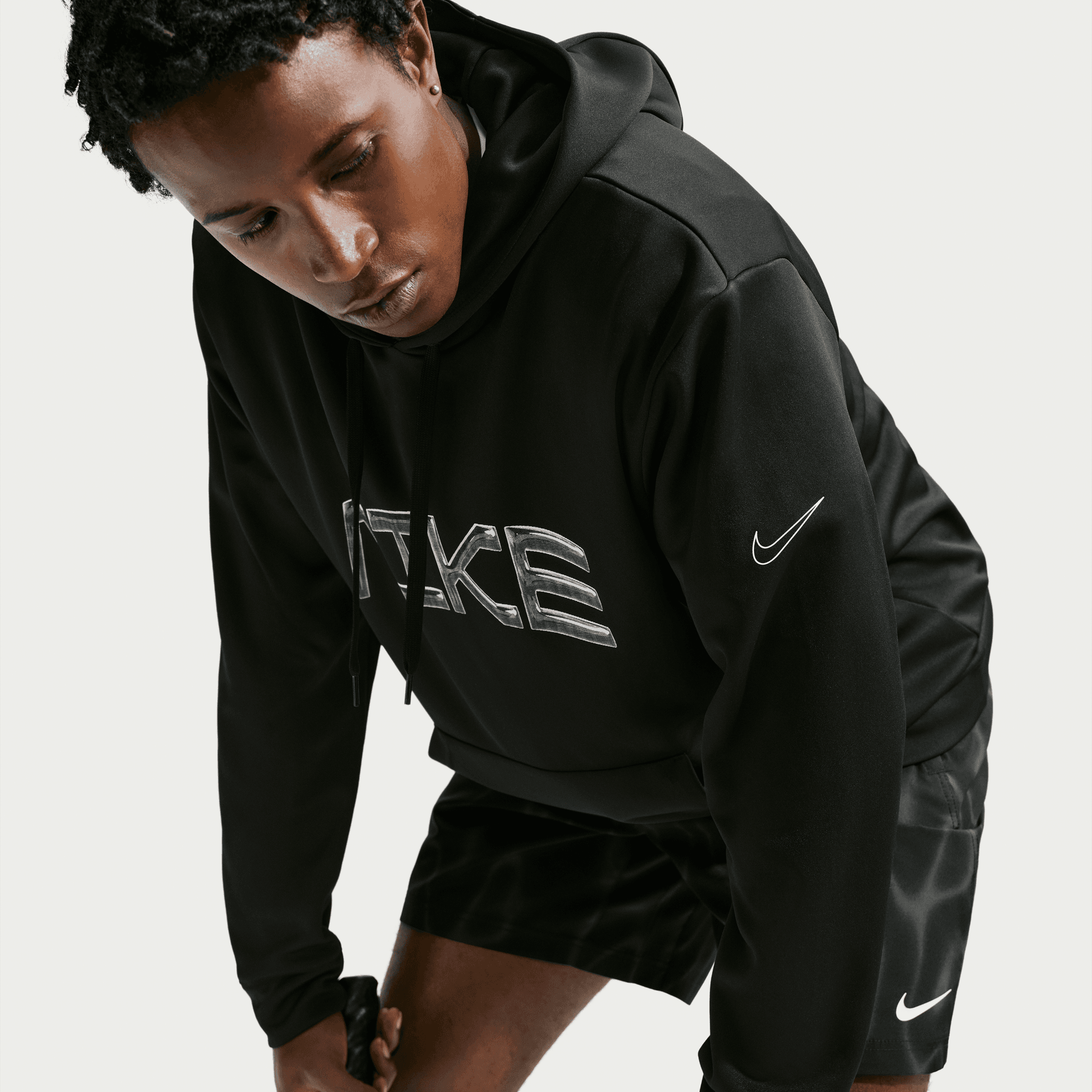 NIKE M NK DF UV FLEX FLC PO HD GFX BLACK/WHITE – Bild 5