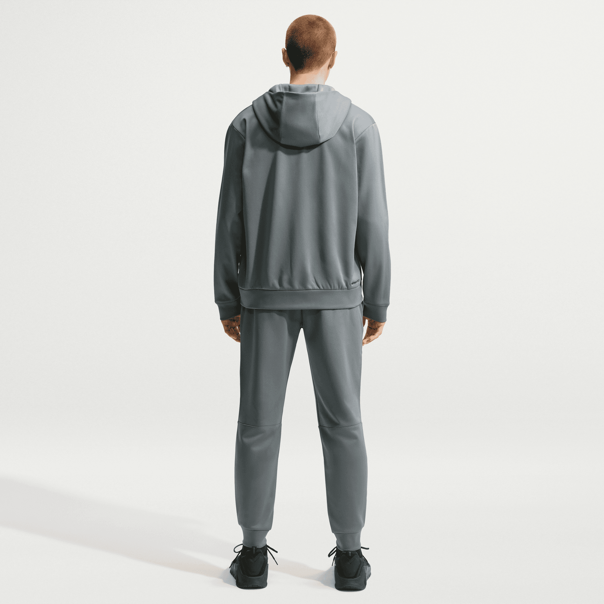 NIKE M NK TF FLEX FLC FZ HD SMOKE GREY/SMOKE GREY/BLACK – Bild 2