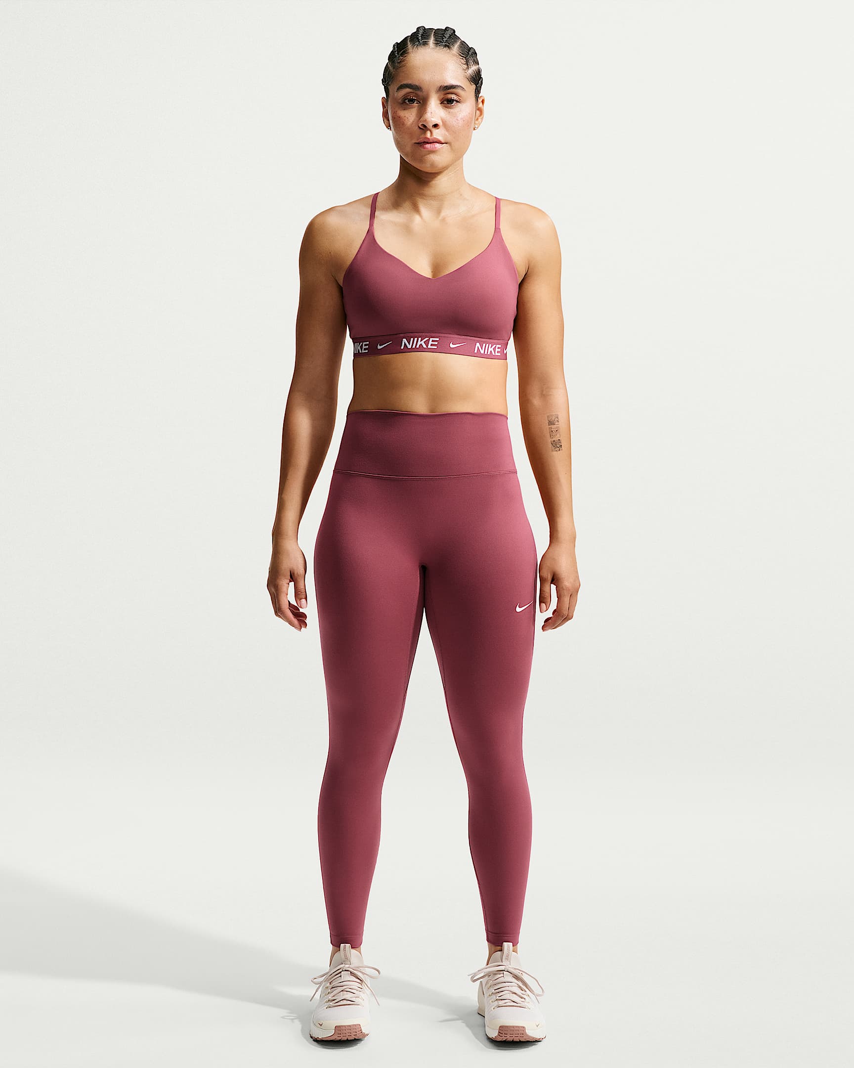 NIKE W NK DF INDY LGT SPT BRA PINK SMOKE – Bild 4