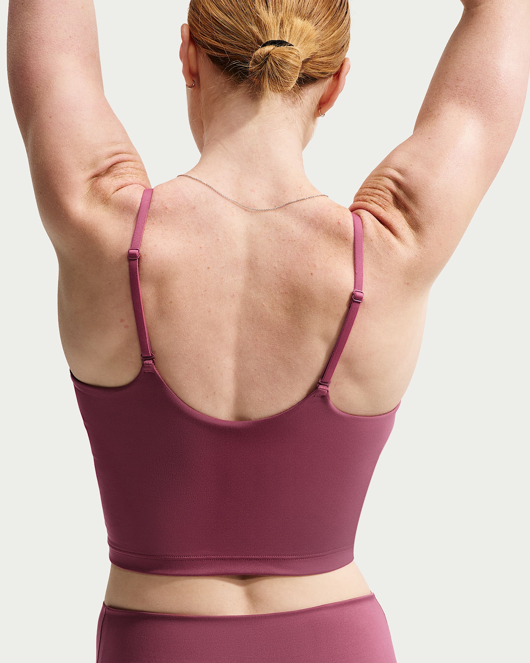 NIKE W NK ONE DF BRA TANK PINK SMOKE – Bild 2