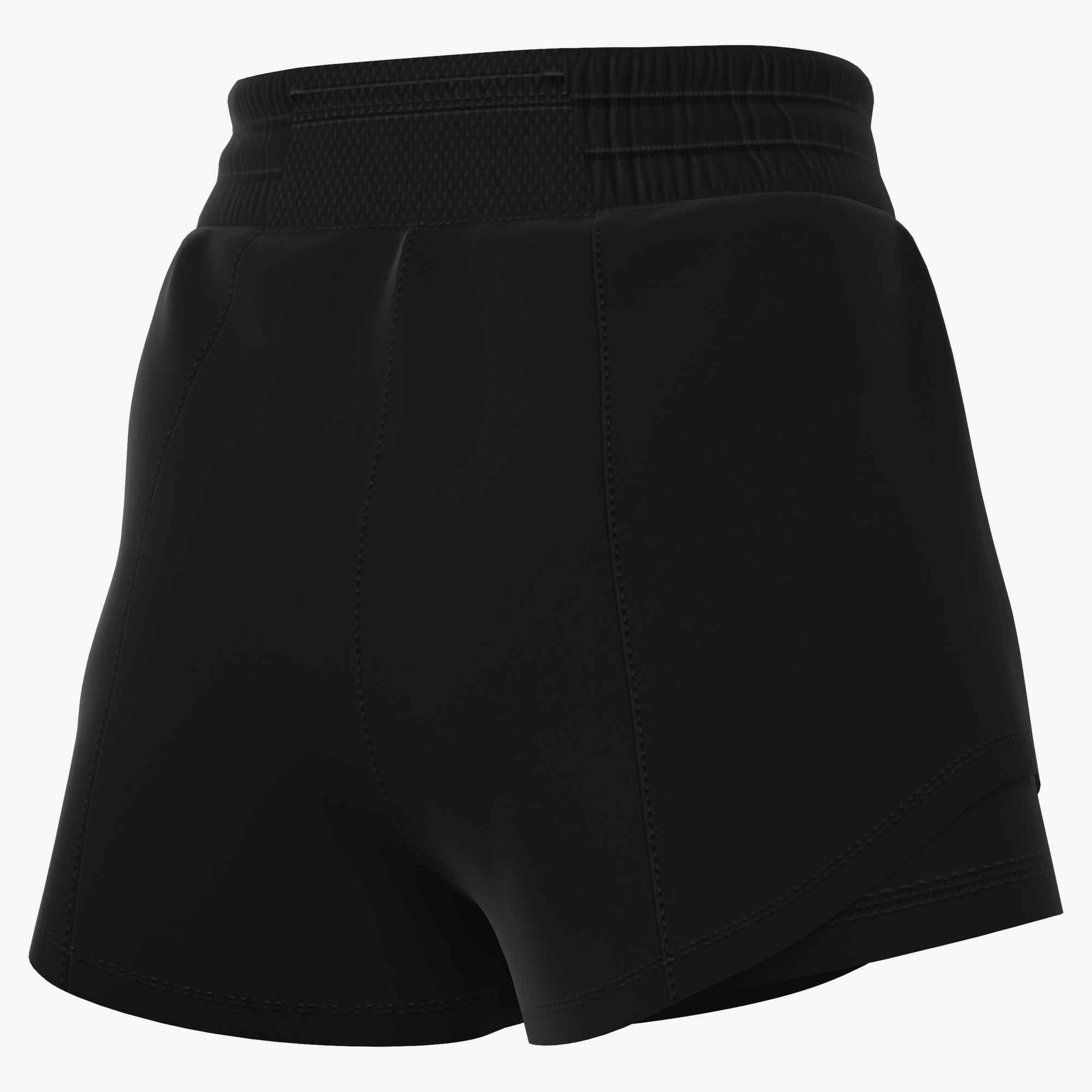 NIKE W NK ONE DF HR 3IN 2N1 SHORT BLACK/WHITE – Bild 5