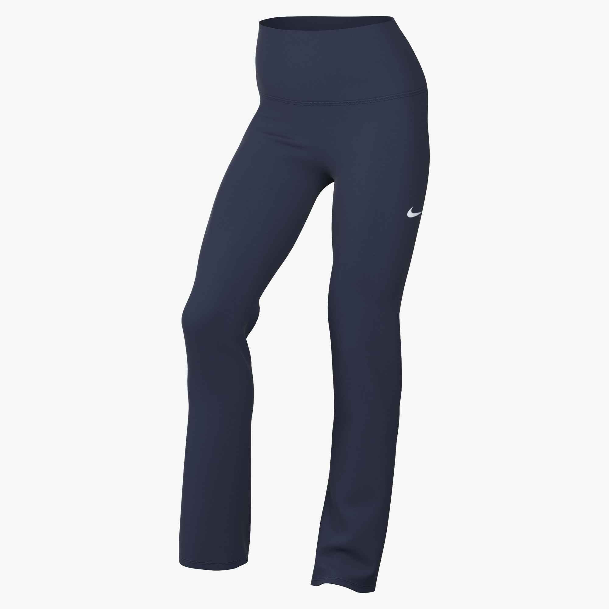 NIKE W NK ONE DF HR TGHT FLRE USEAM MIDNIGHT NAVY/WHITE – Bild 3