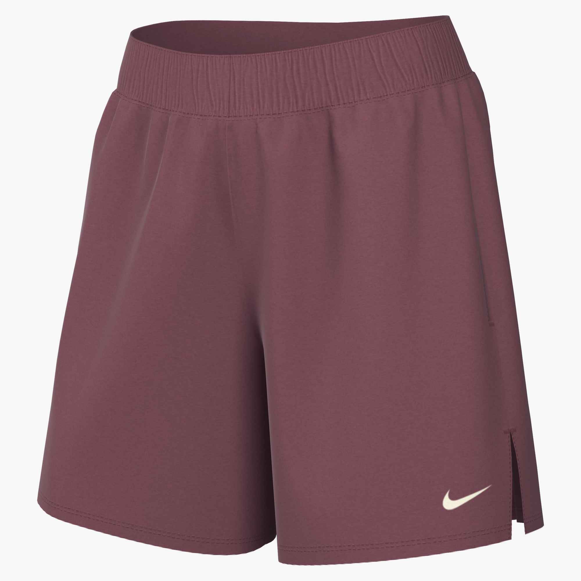 NIKE W NK STDO FLC MW MR STD 4 SHRT PINK SMOKE/SAIL