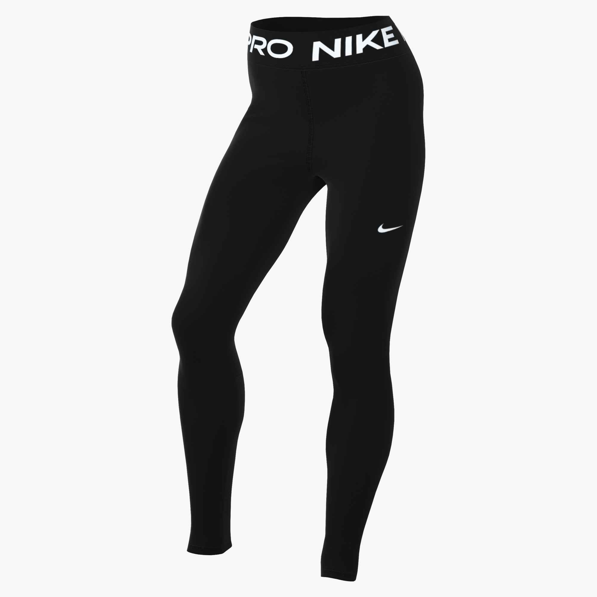 NIKE W NP SCULPT DF HR TIGHT BLACK/WHITE – Bild 4