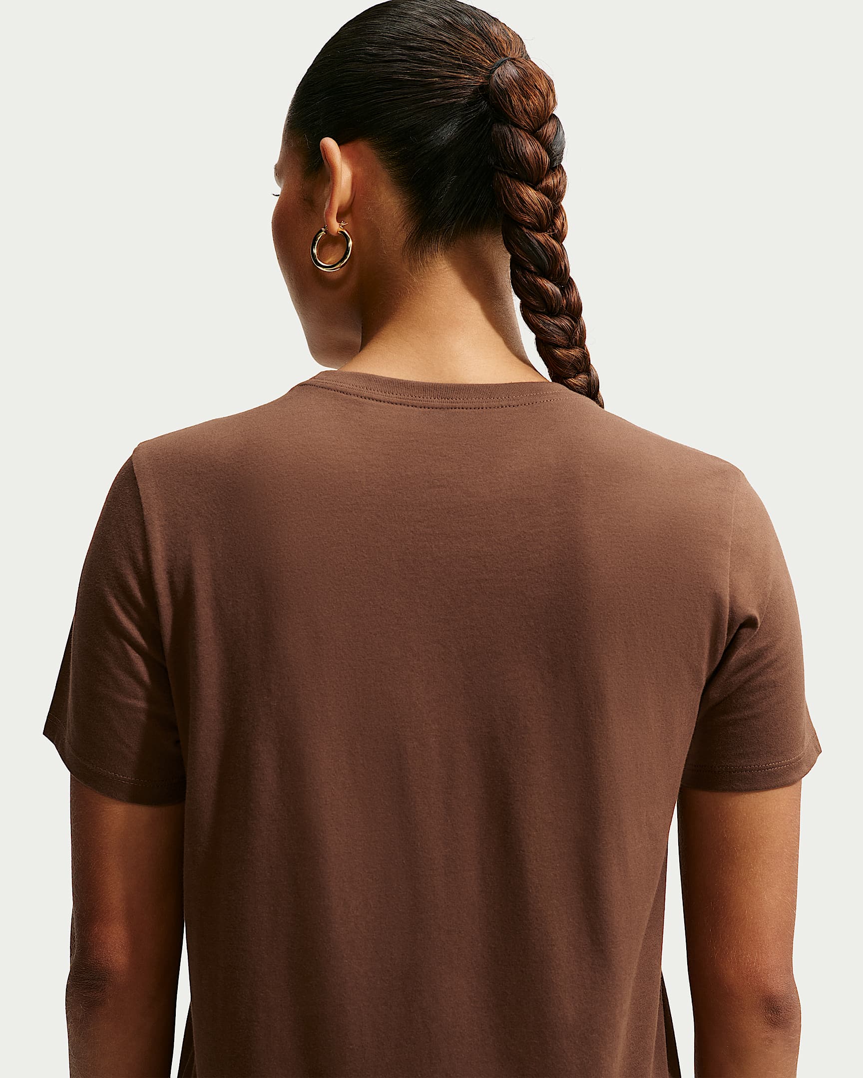 NIKE W NSW CLUB SS TEE CACAO WOW – Bild 2