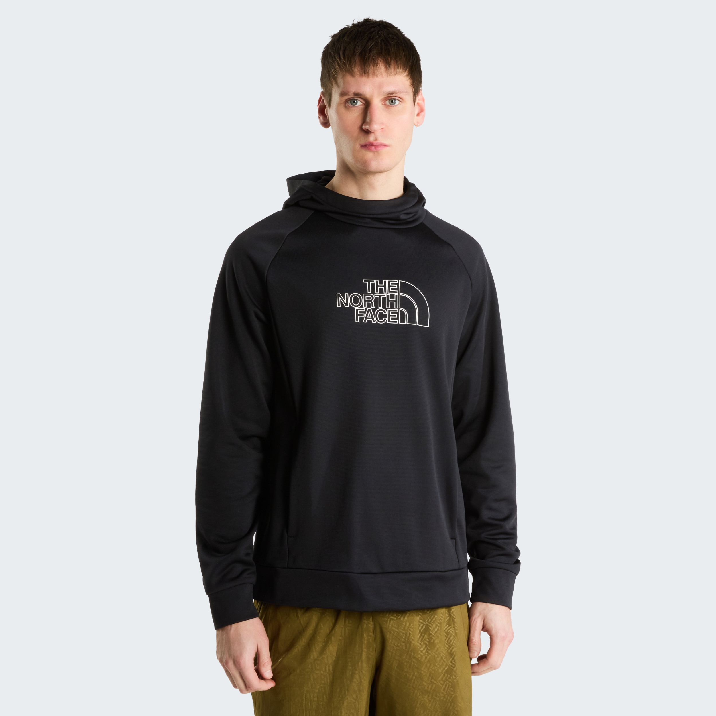 THE NORTH FACE M REAXION 2.0 HOODED SWEATER-G TNF BLACK DARK HEATHER – Bild 3
