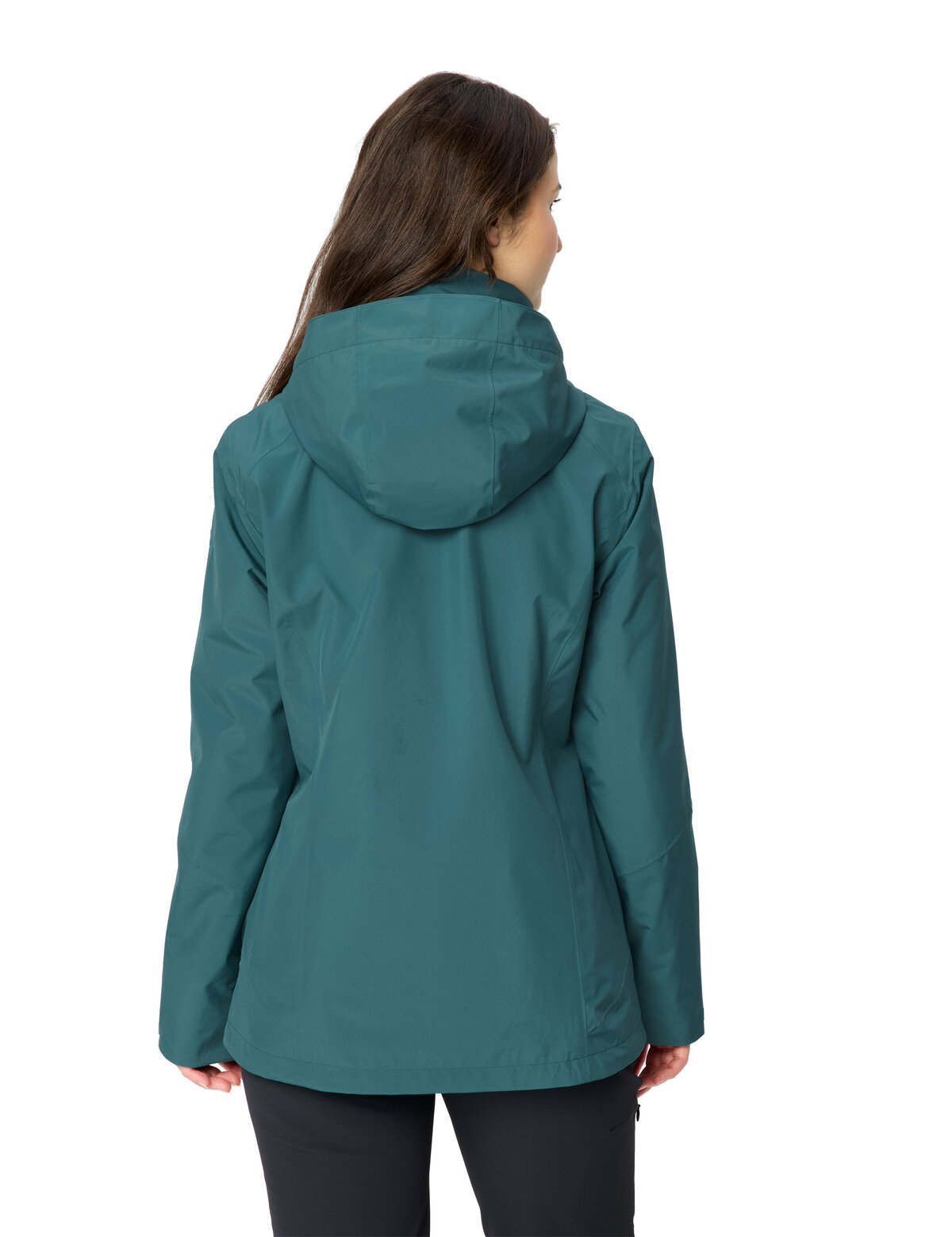VAUDE Wo Rosemoor 3in1 Jacket II DARK FJORD GREEN – Bild 3