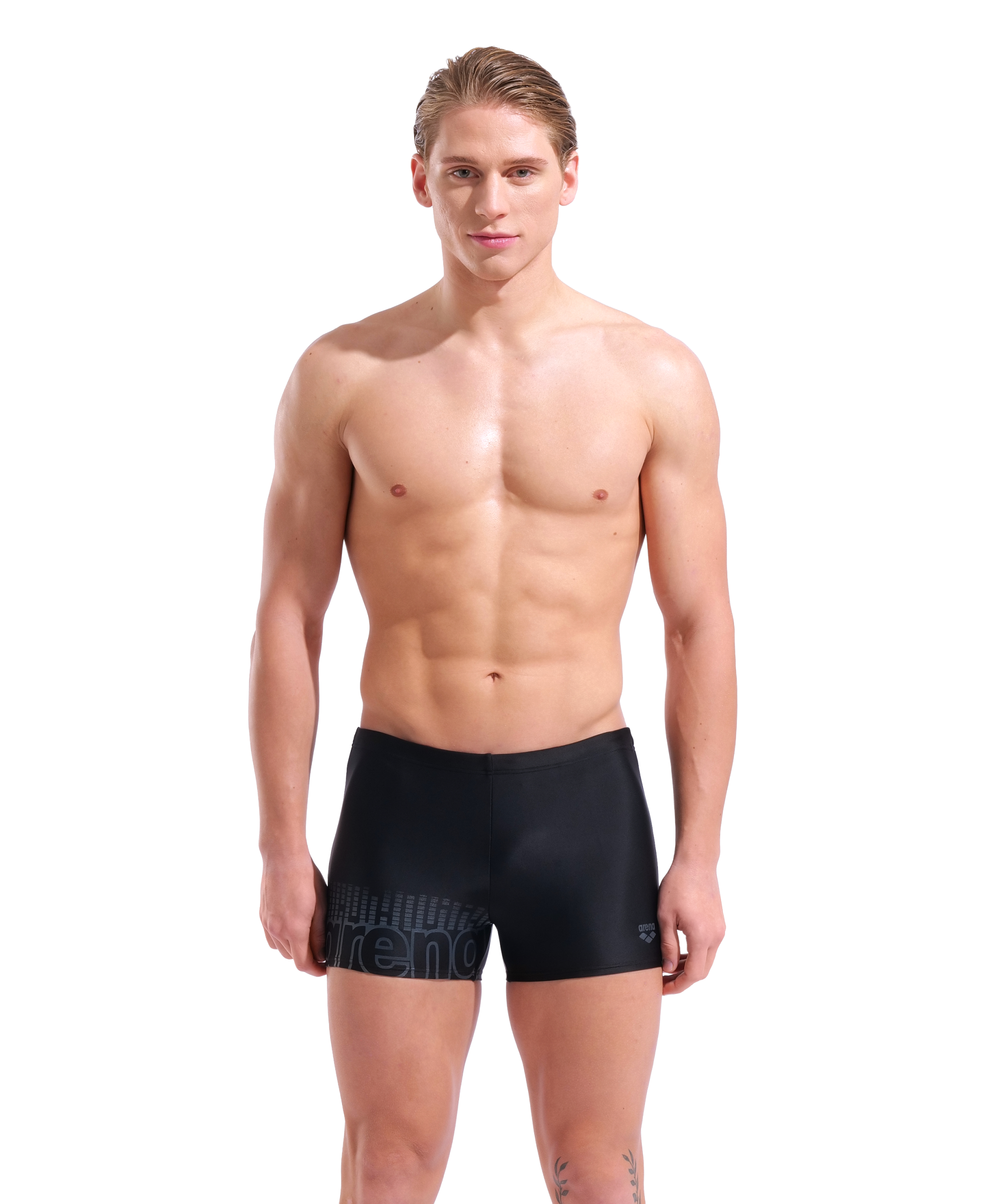 ARENA M ARENA PLAYFUL SWIM SHORT BLACK-ASPHALT