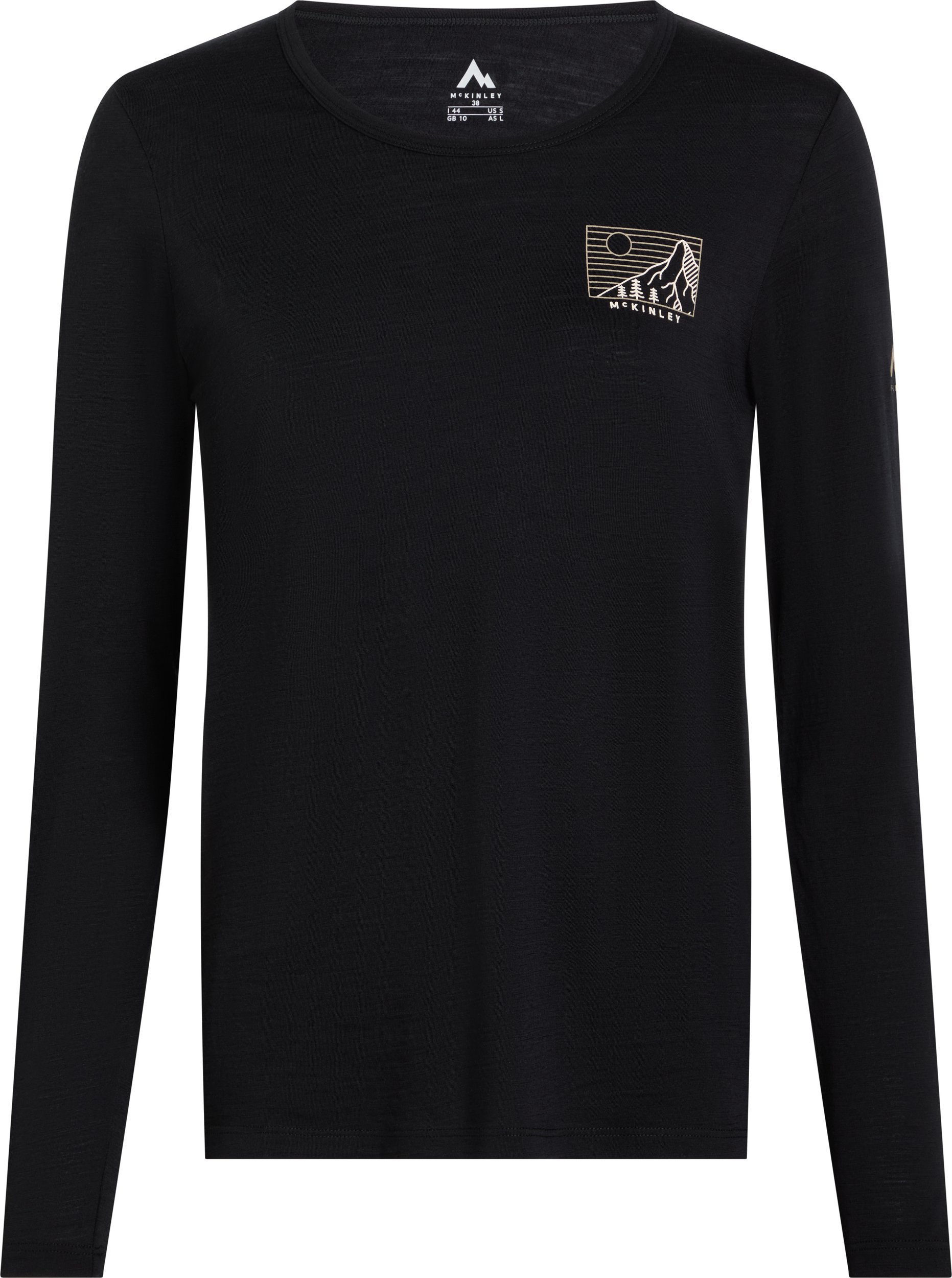 McKINLEY Da.-T-Shirt Shane IV LS W BLACK NIGHT