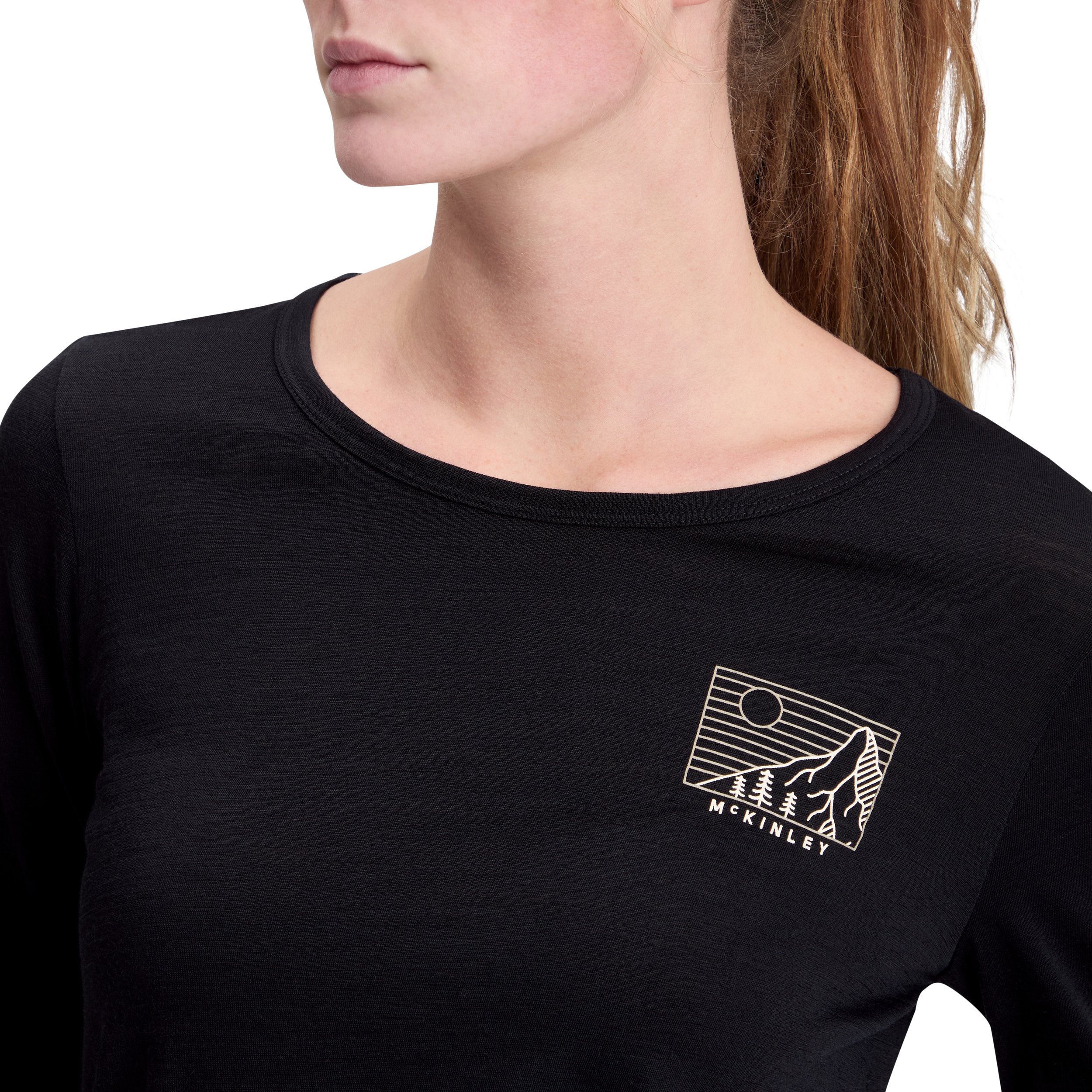 McKINLEY Da.-T-Shirt Shane IV LS W BLACK NIGHT – Bild 2