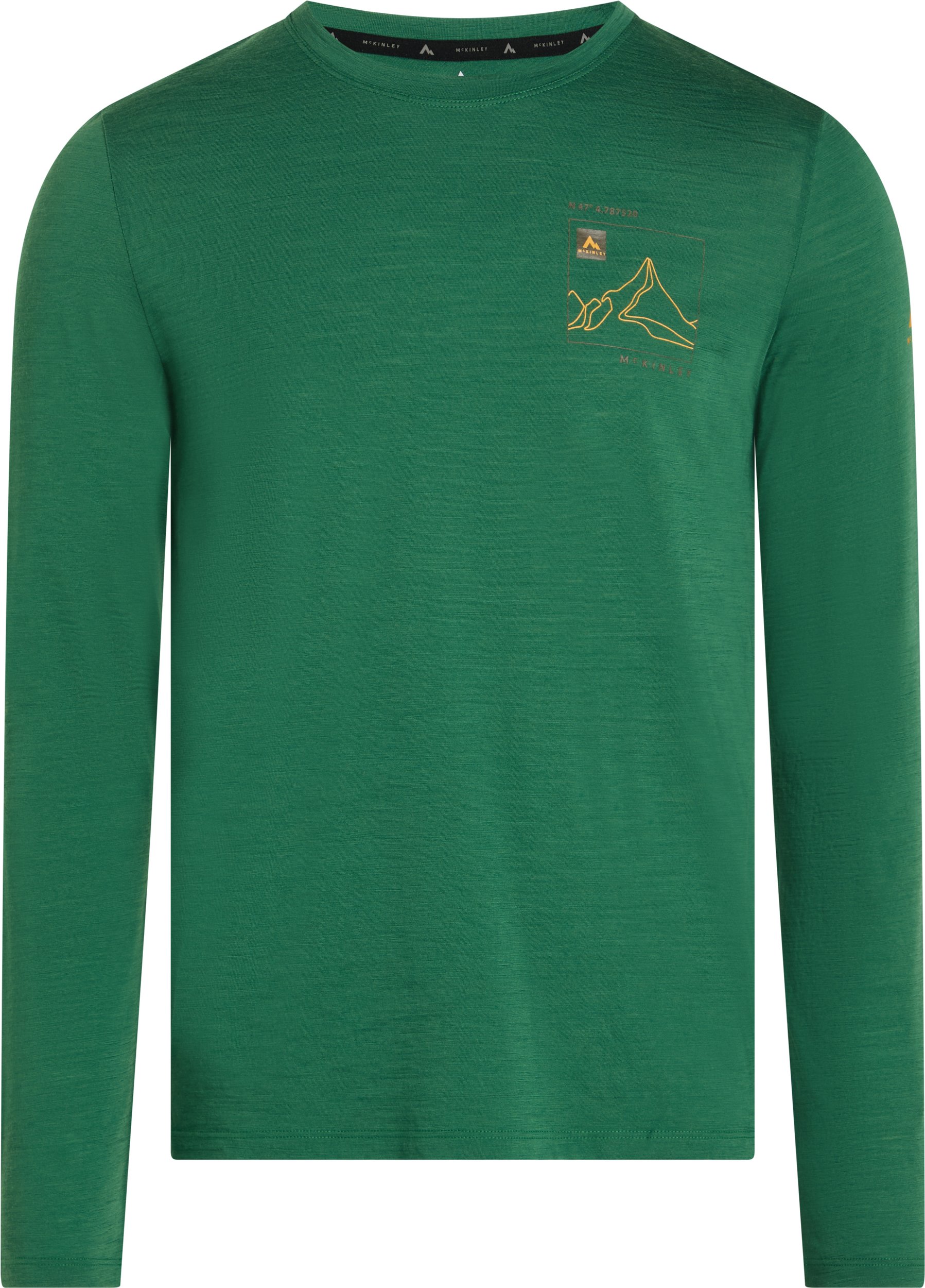 McKINLEY He.-T-Shirt Shane IV LS M GREEN DARK