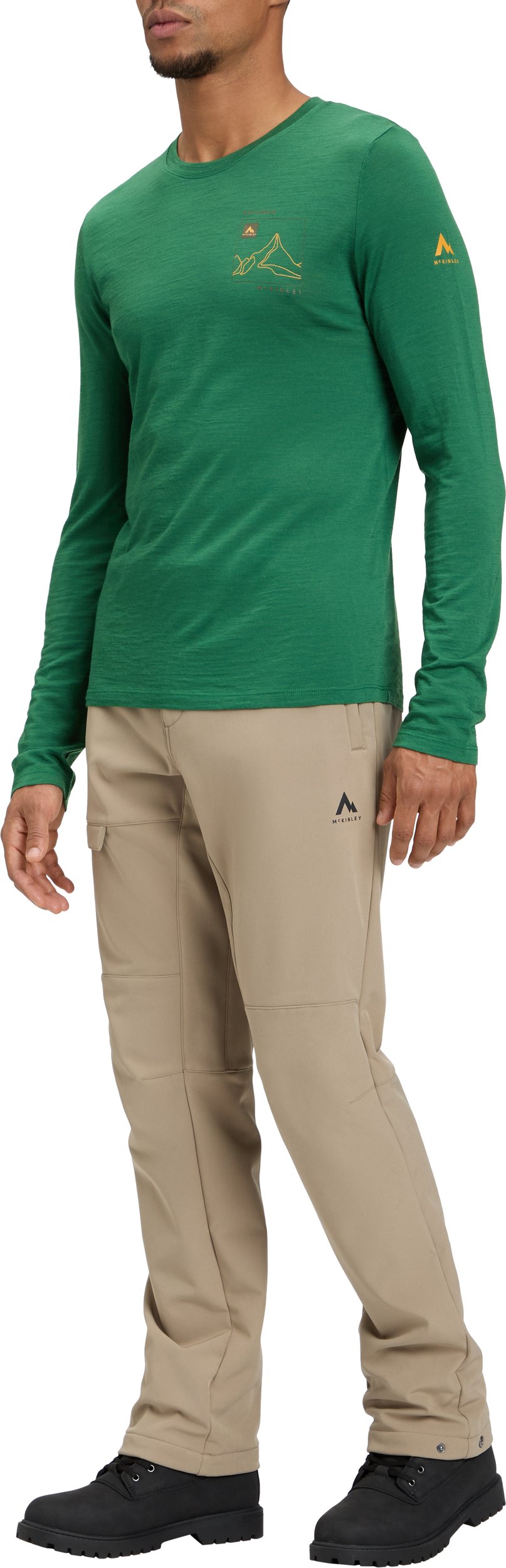 McKINLEY He.-T-Shirt Shane IV LS M GREEN DARK – Bild 2