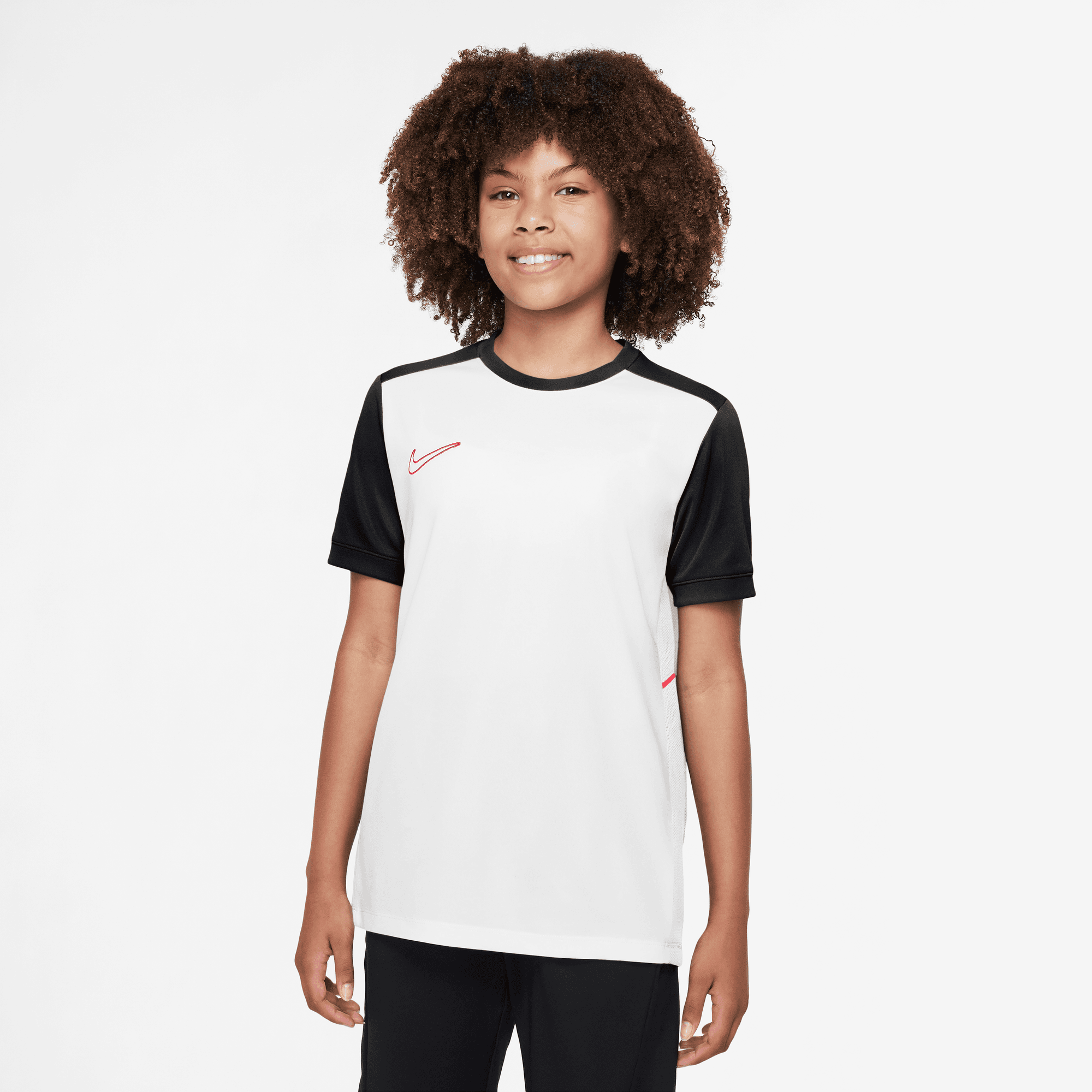 NIKE K NK DF ACD25 TOP SS -PD WHITE/BLACK/BRIGHT CRIMSON