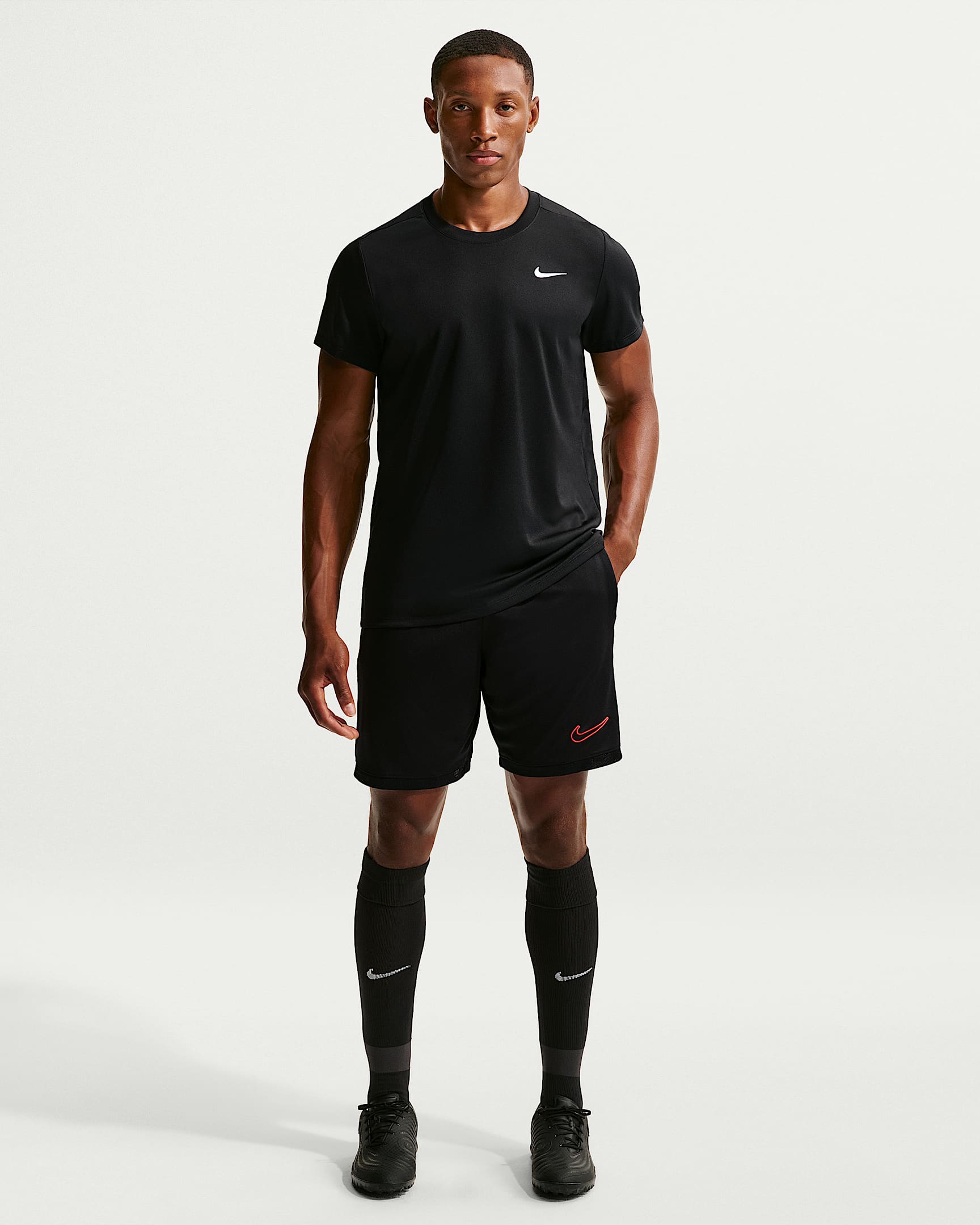 NIKE M NK DF ACD25 SHORT KP BR BLACK/WHITE/BRIGHT CRIMSON