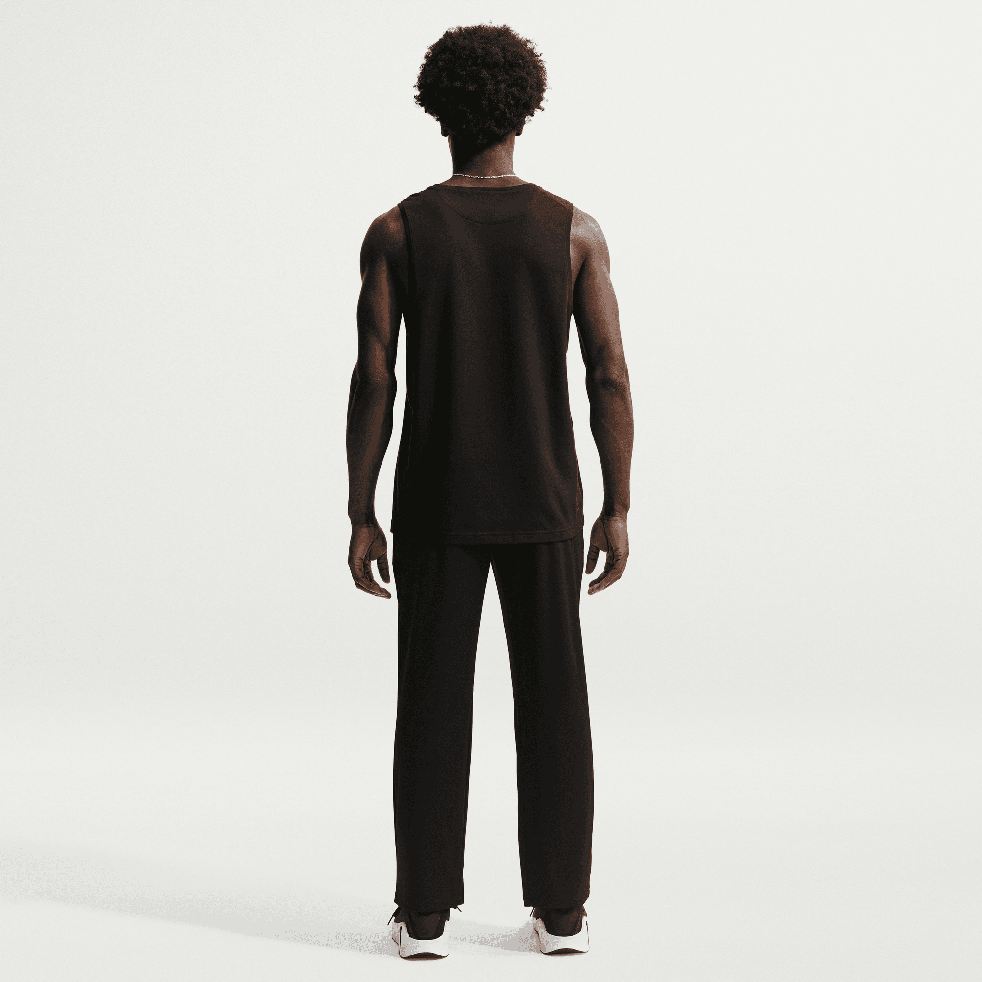 NIKE M NK DF FLEX PANT K BLACK/WHITE – Bild 2