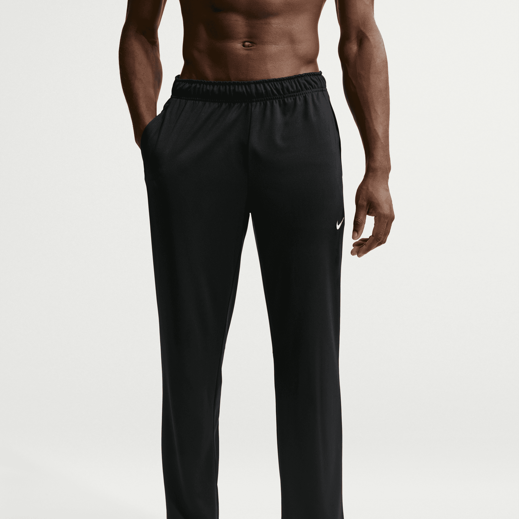 NIKE M NK DF FLEX PANT K BLACK/WHITE – Bild 3