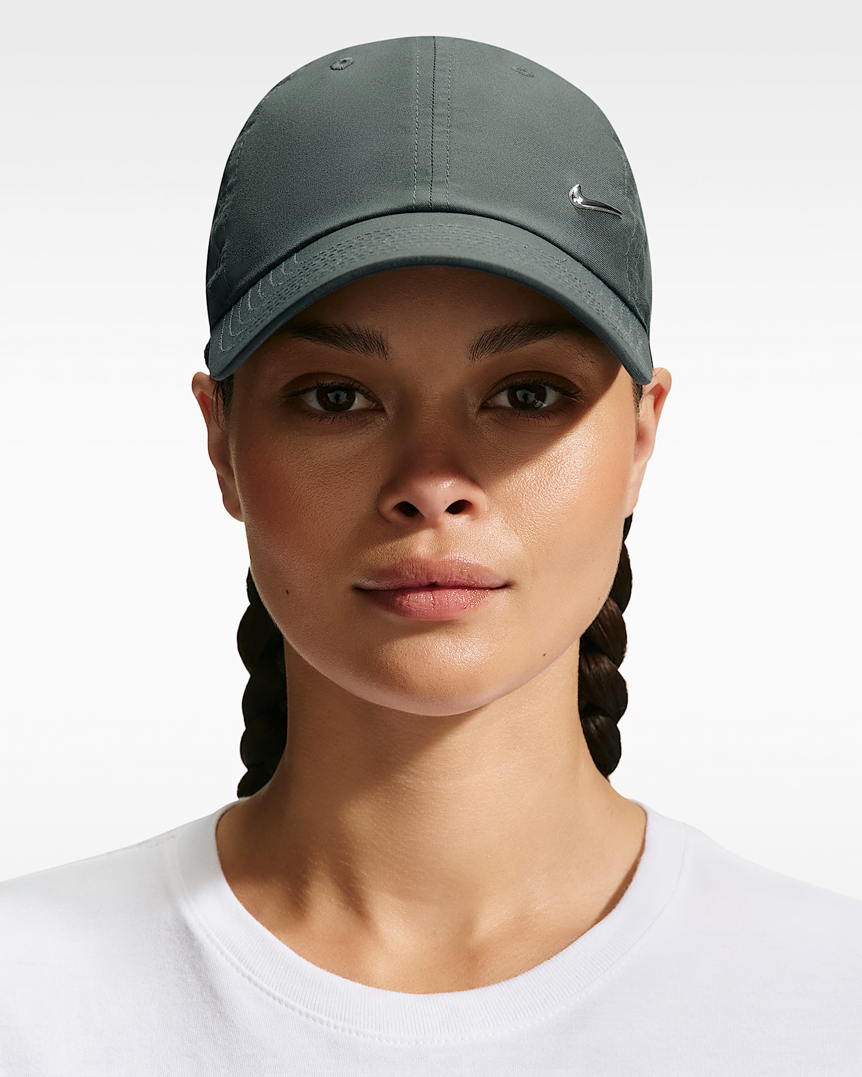 NIKE U NK DF CLUB CAP U CB MTSWSH L CAMO GREEN/METALLIC SILVER
