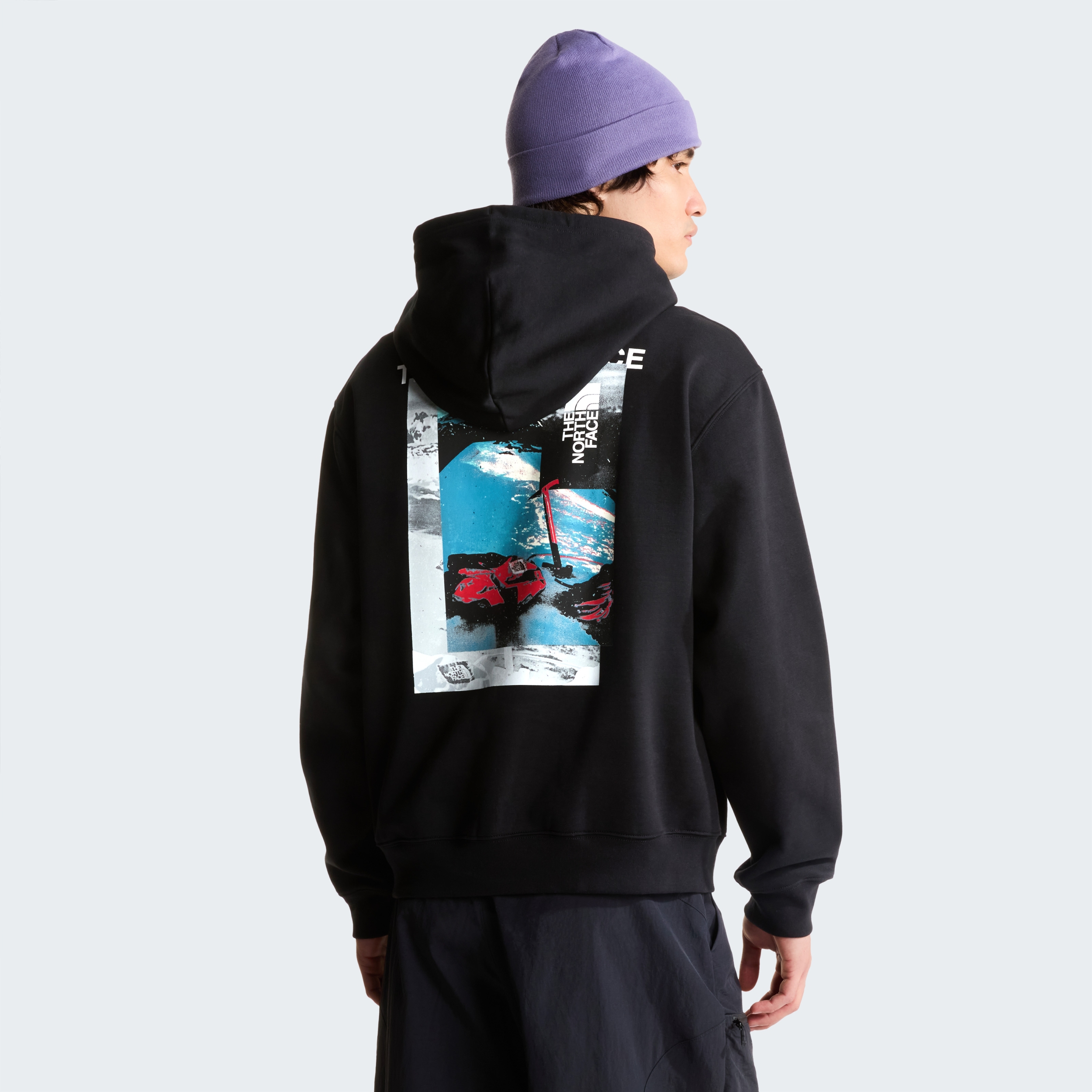 THE NORTH FACE M APEX '75 COLLAGE RELAXED HOODIE TNF BLACK – Bild 3
