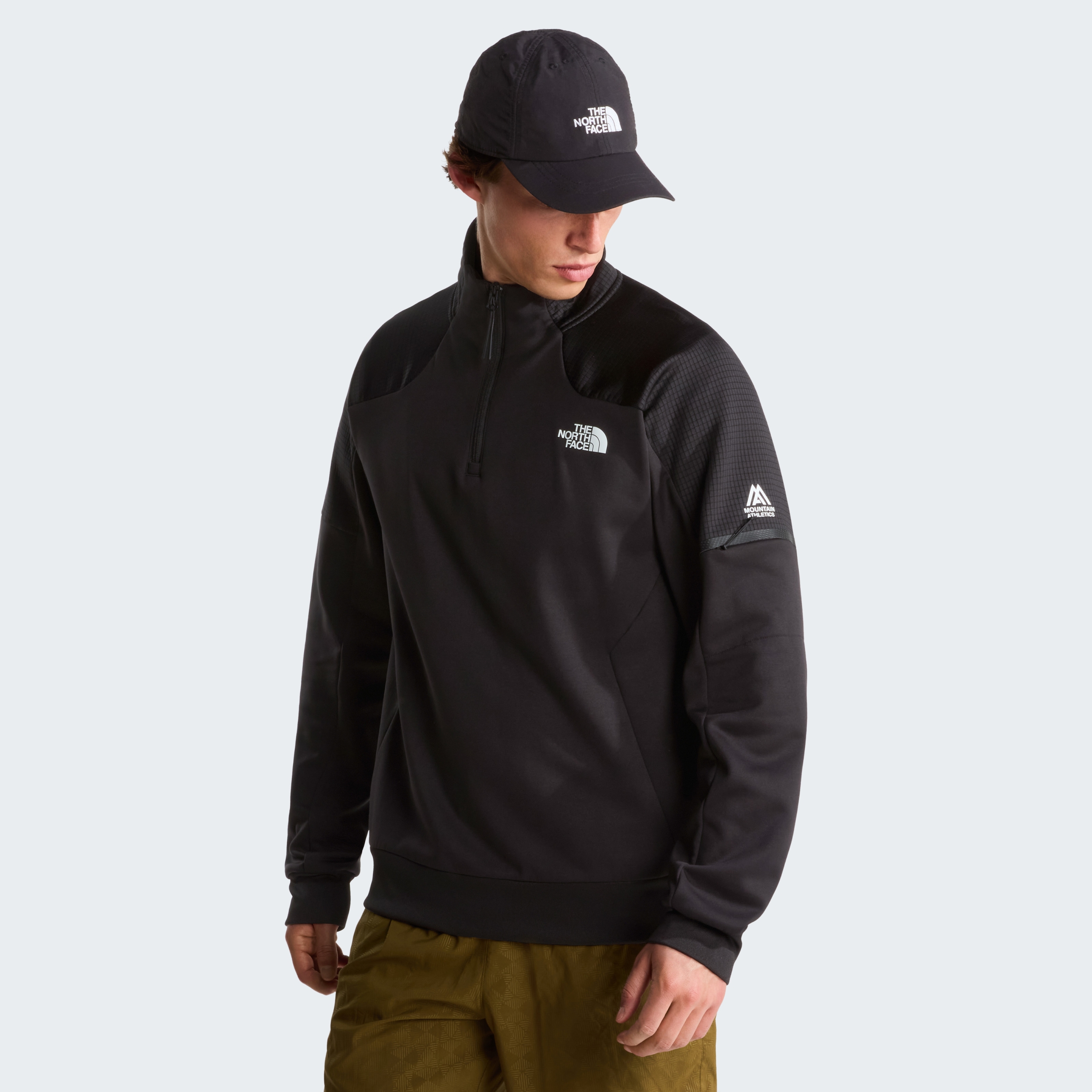 THE NORTH FACE M MOUNTAIN ATHLETICS 1/4 ZIP FLEECE 2.0 TNF BLACK – Bild 3