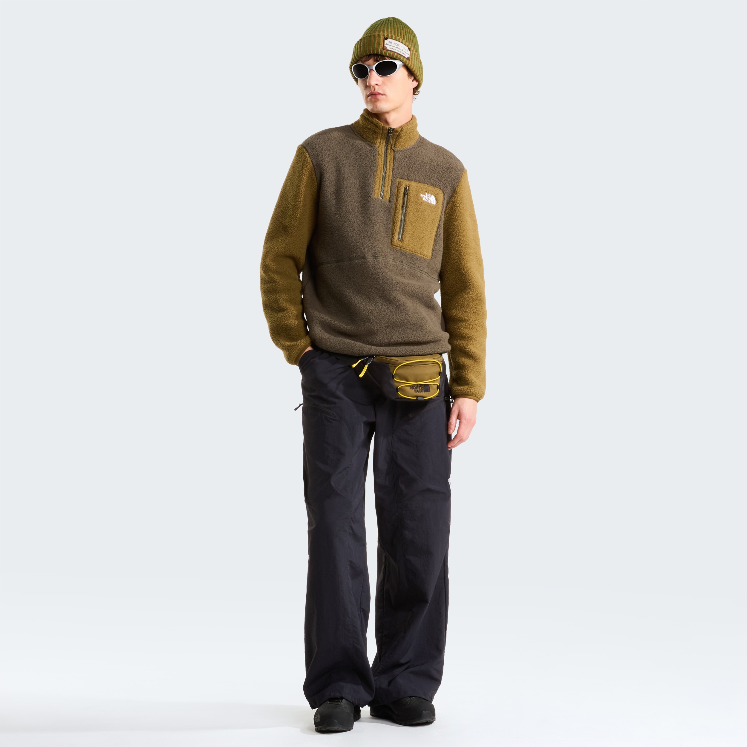 THE NORTH FACE M YUMIORI 1/4 ZIP NEW TAUPE GREEN/CARAWAY – Bild 4