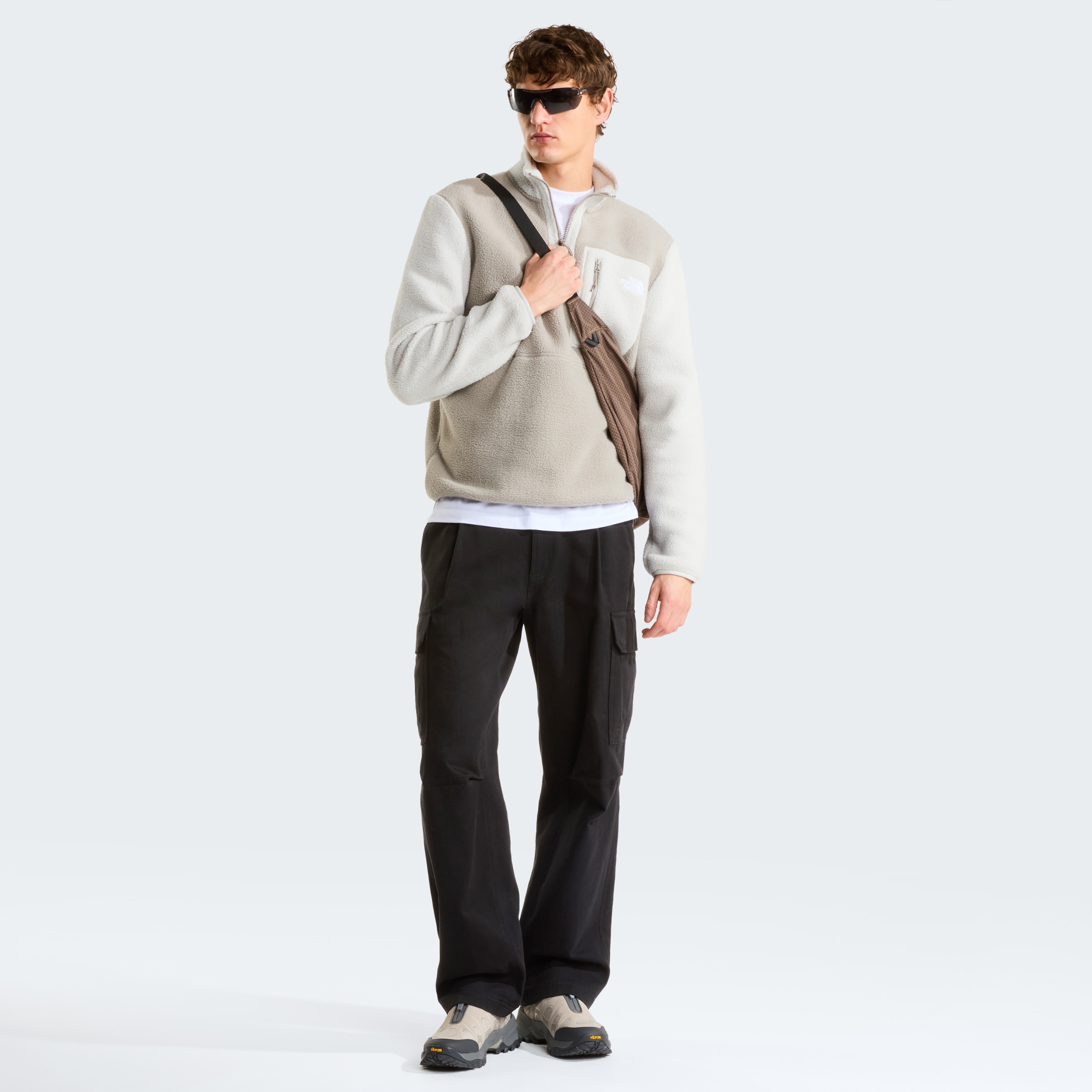 THE NORTH FACE M YUMIORI 1/4 ZIP STONE SLAB/CUMULUS CLOU – Bild 4