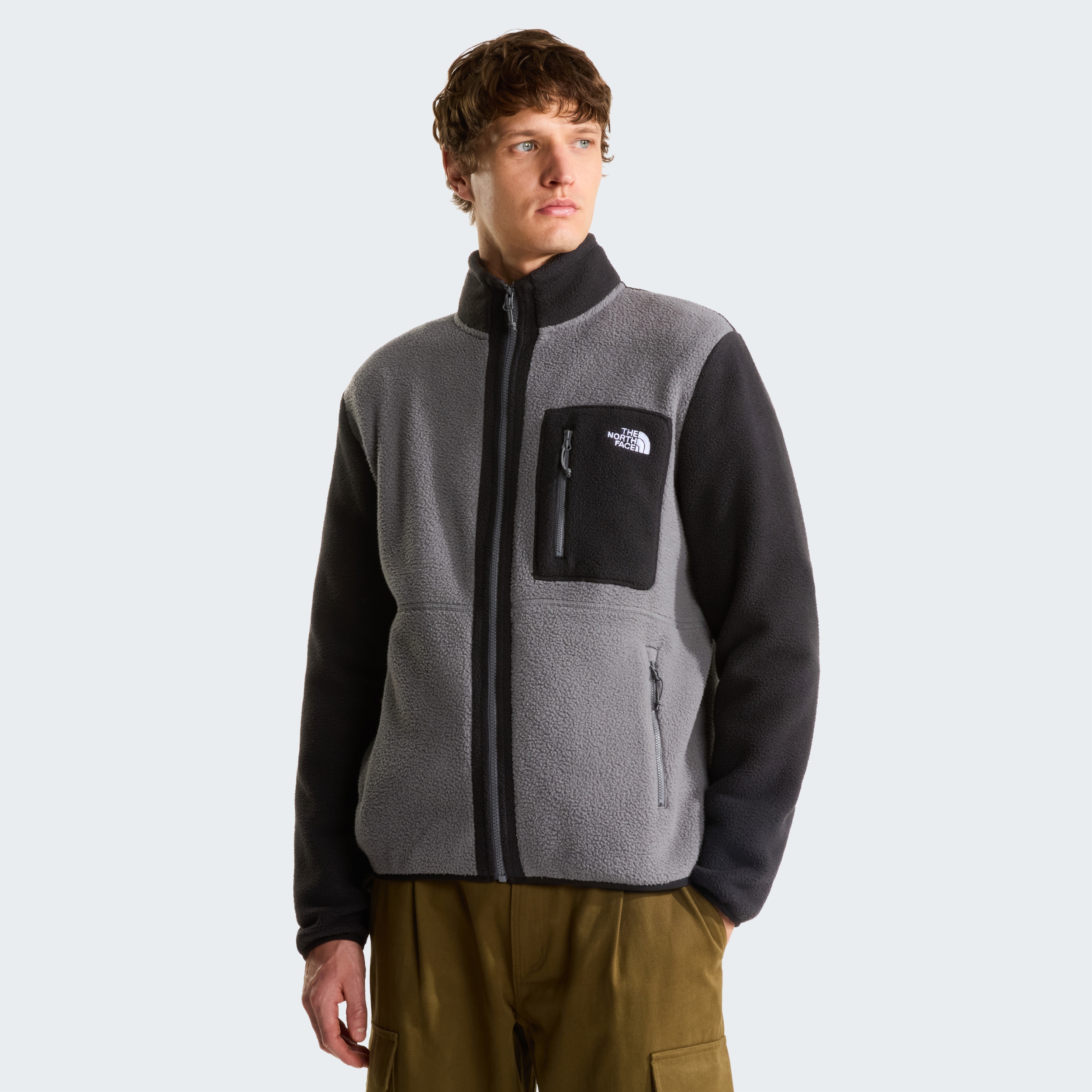THE NORTH FACE M YUMIORI FULL ZIP SMOKED PEARL/TNF BLACK – Bild 3