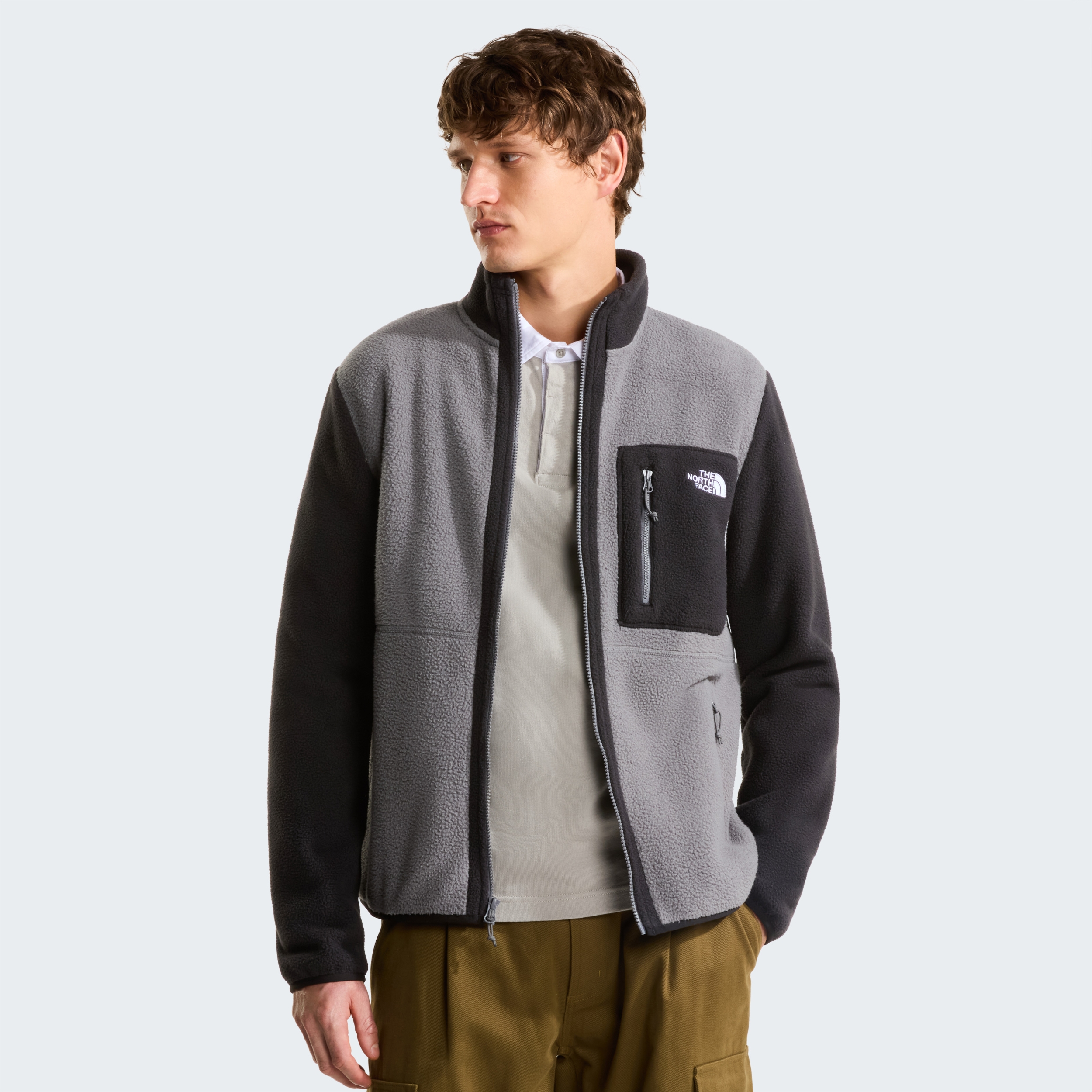 THE NORTH FACE M YUMIORI FULL ZIP SMOKED PEARL/TNF BLACK – Bild 6